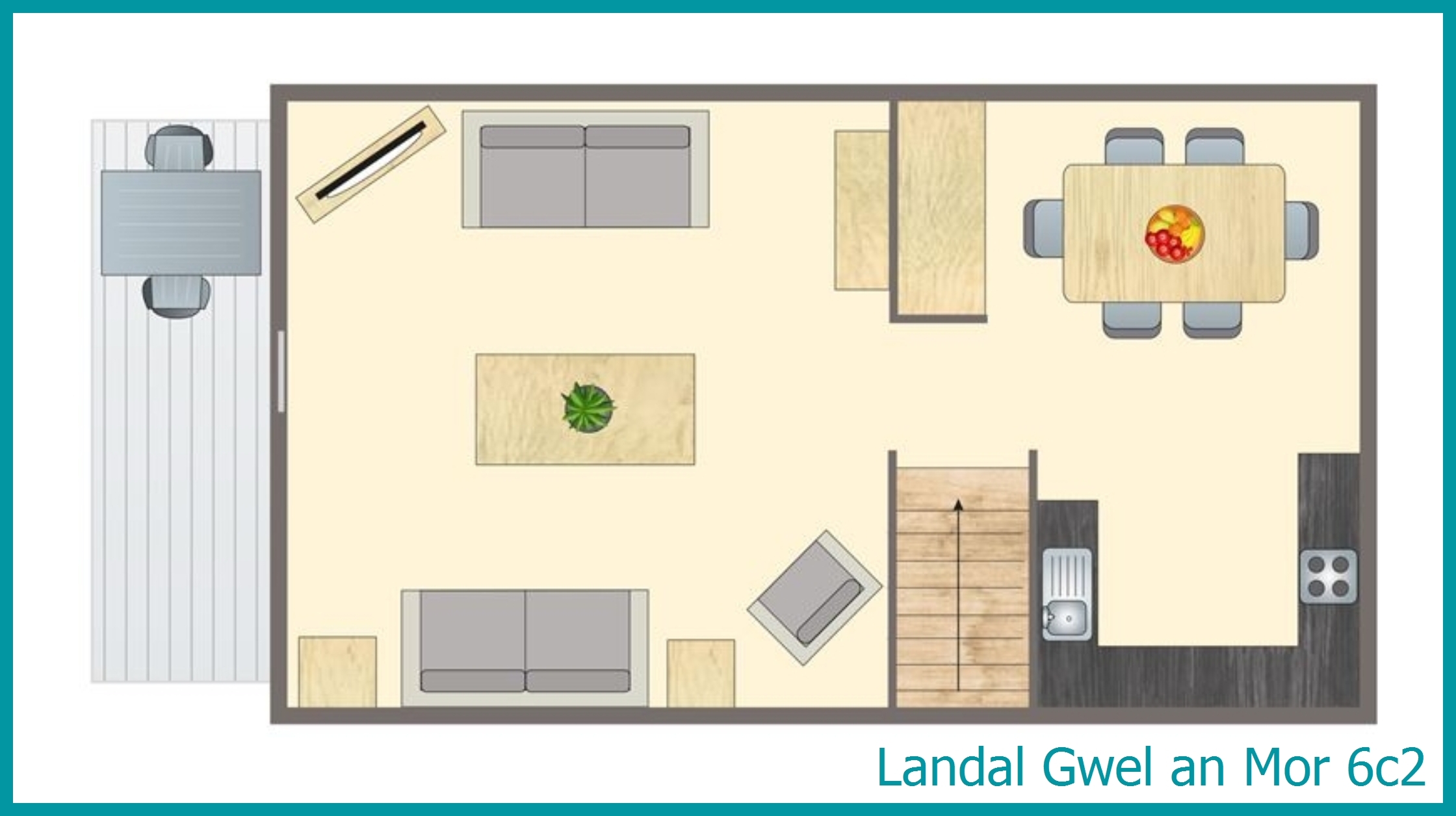 6-persoons chalet 6c2 in Gwel an Mor