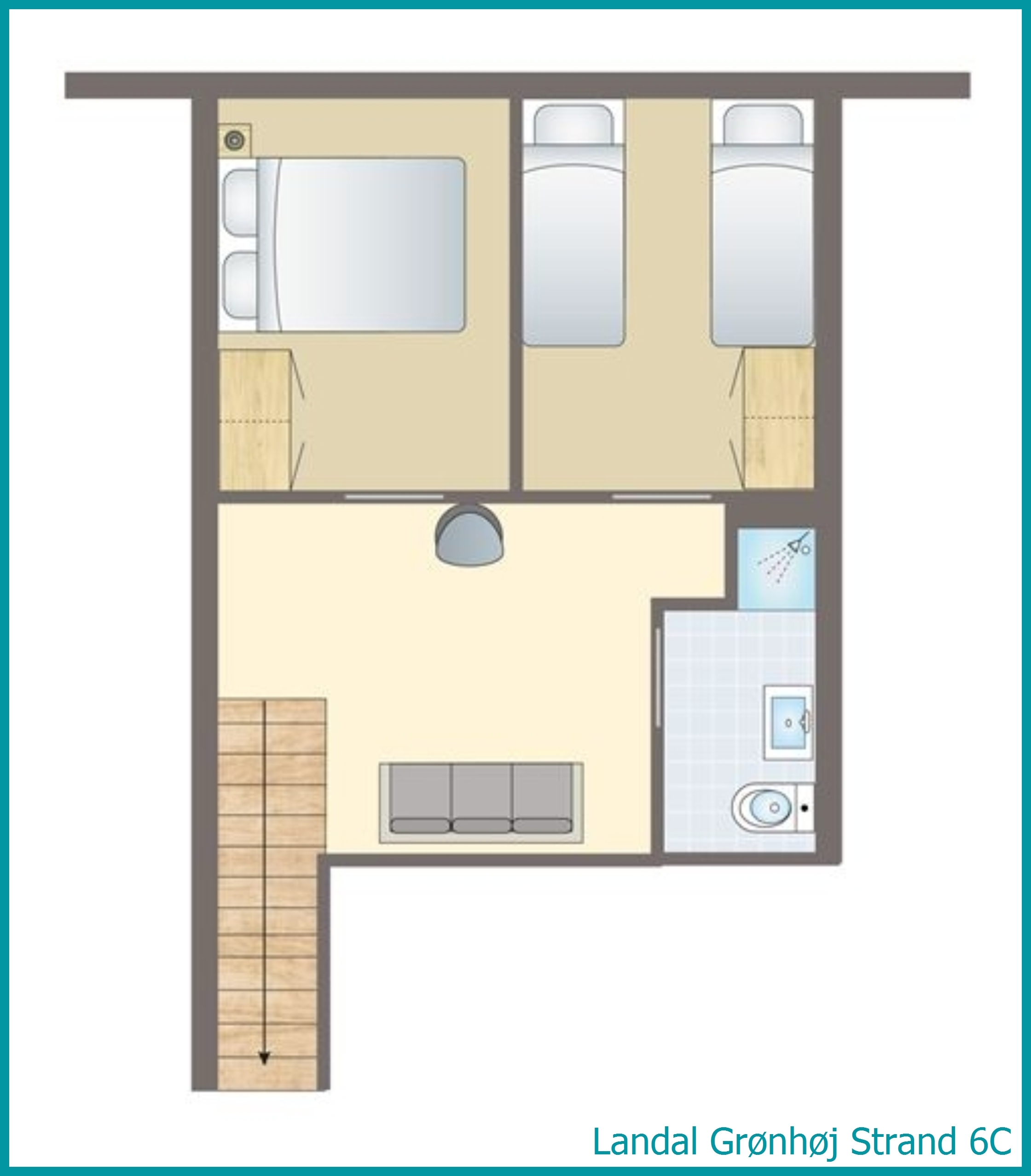 6-persons bungalow 6C in Grønhøj Strand