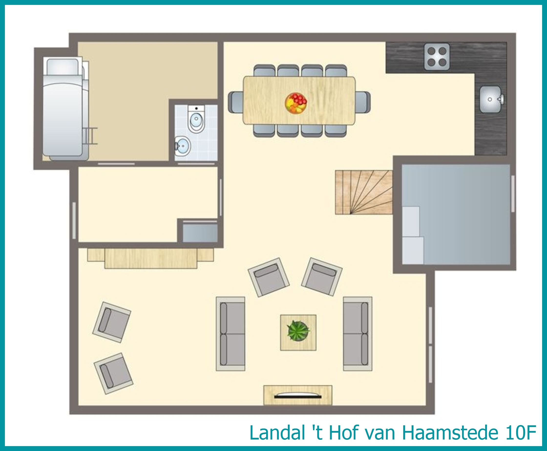 10-persoons bungalow 10F in 't Hof van Haamstede