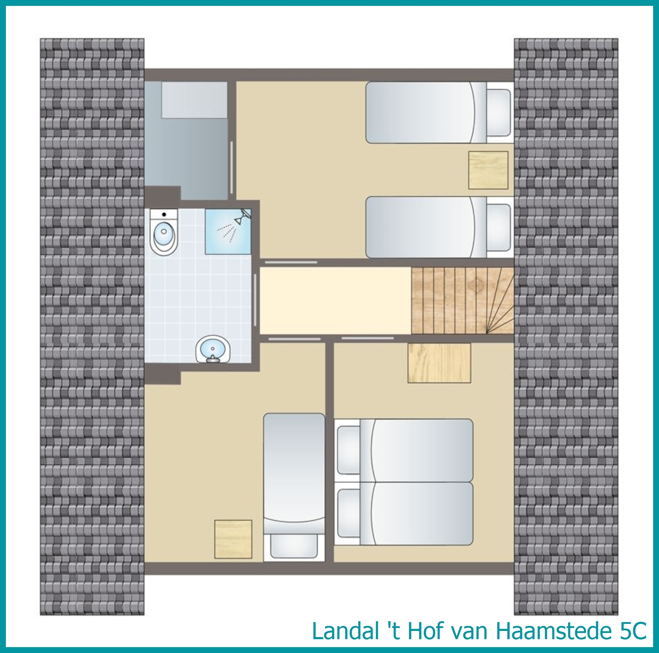5-persoons bungalow 5C in 't Hof van Haamstede