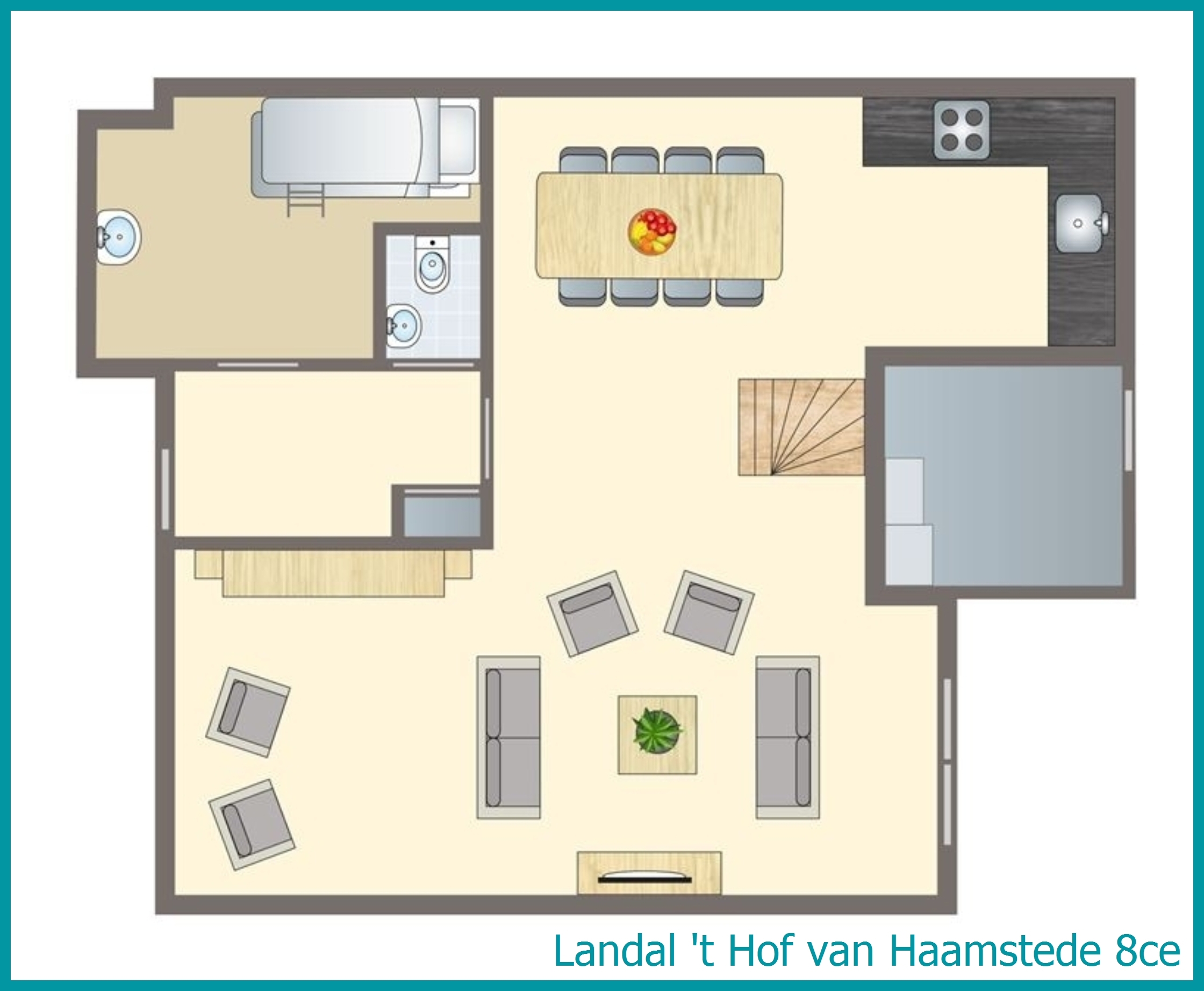 8-persoons bungalow 8ce in 't Hof van Haamstede