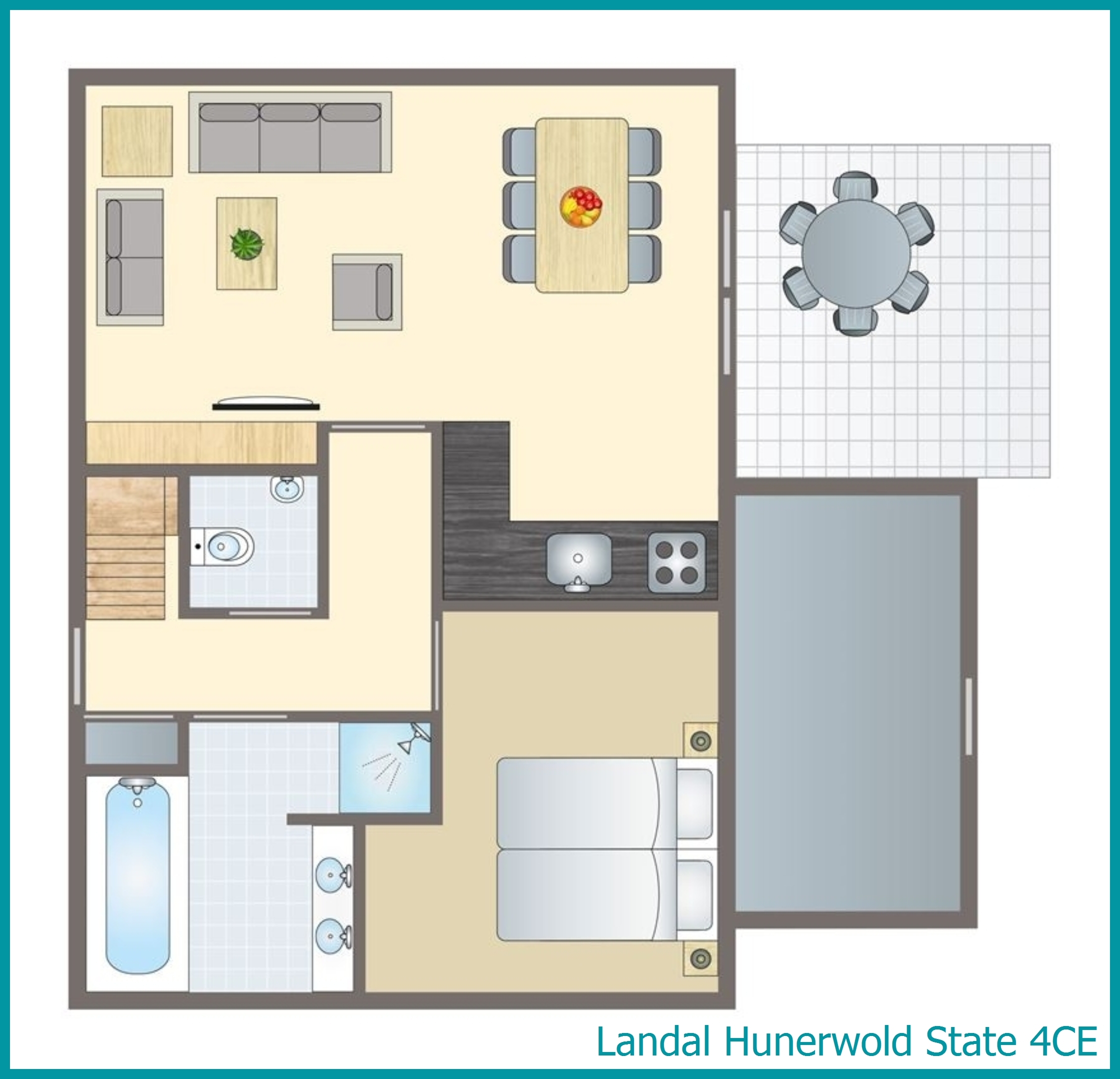 4-persoons bungalow 4CE in Hunerwold State