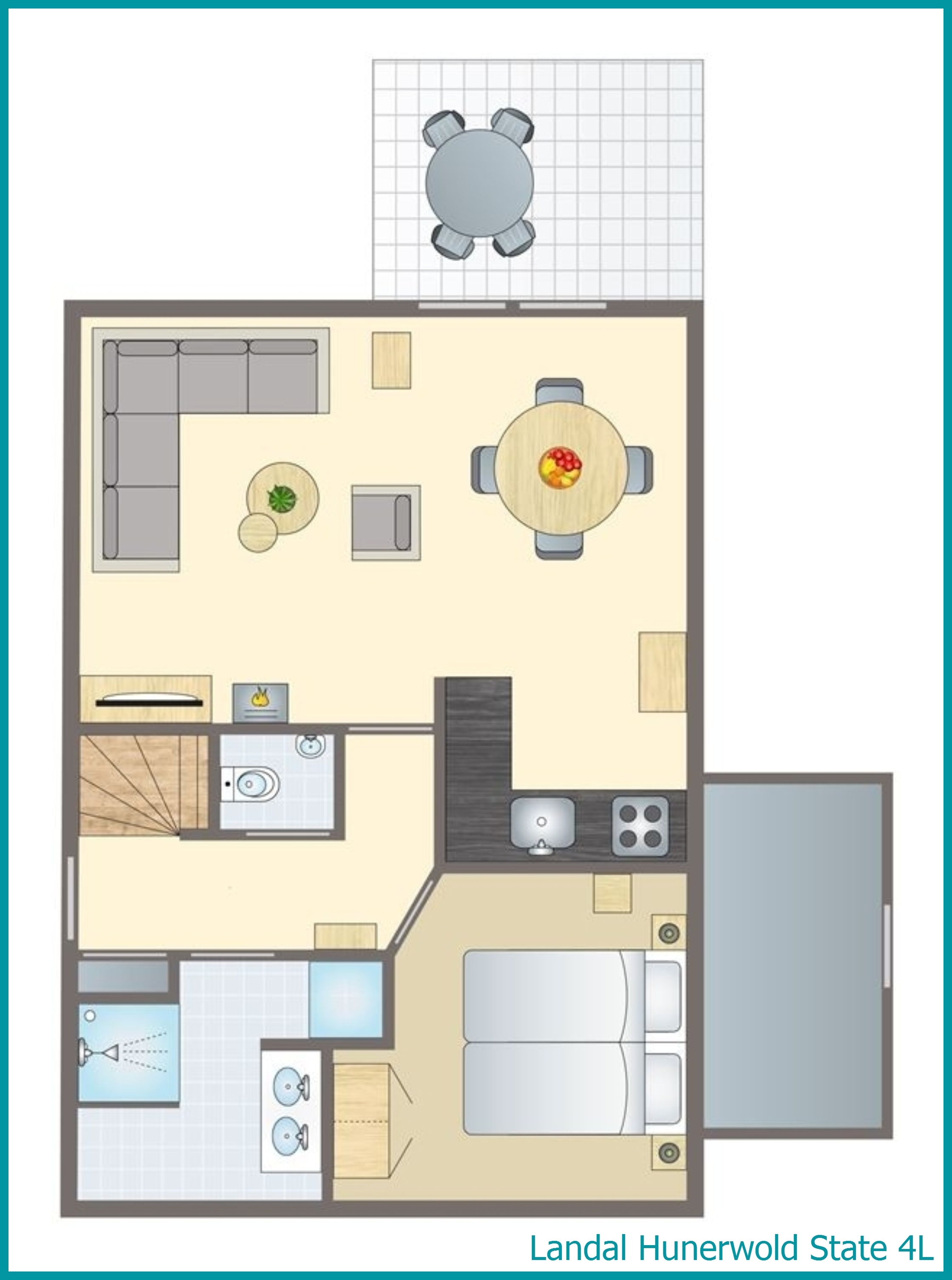 4-persoons bungalow 4L in Hunerwold State