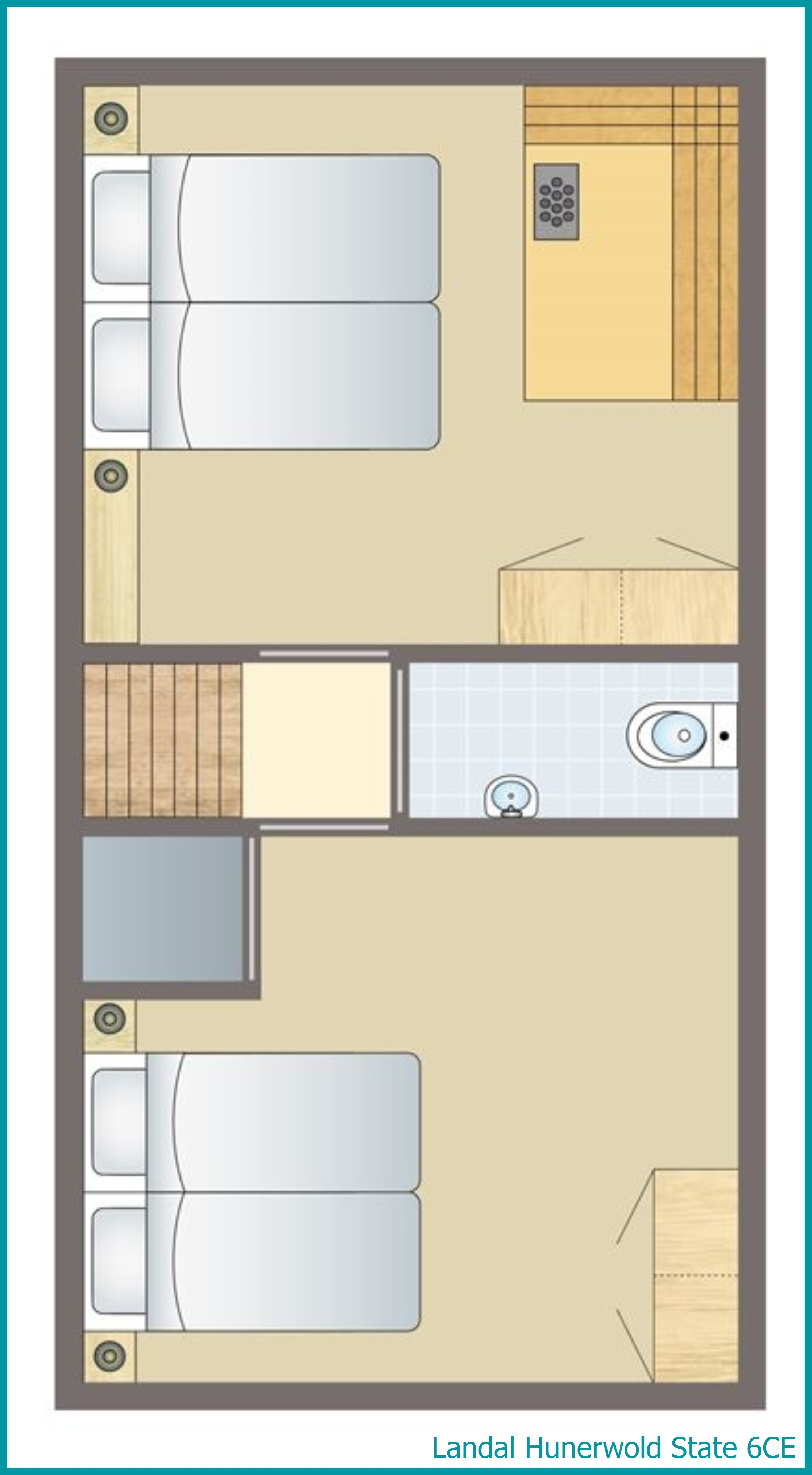 6-persoons bungalow 6CE in Hunerwold State