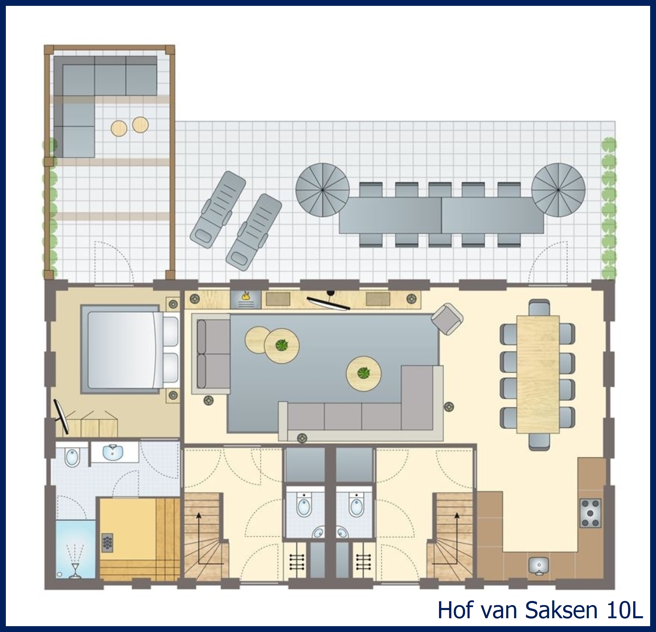 10-persoons boerderij 10L in Hof van Saksen