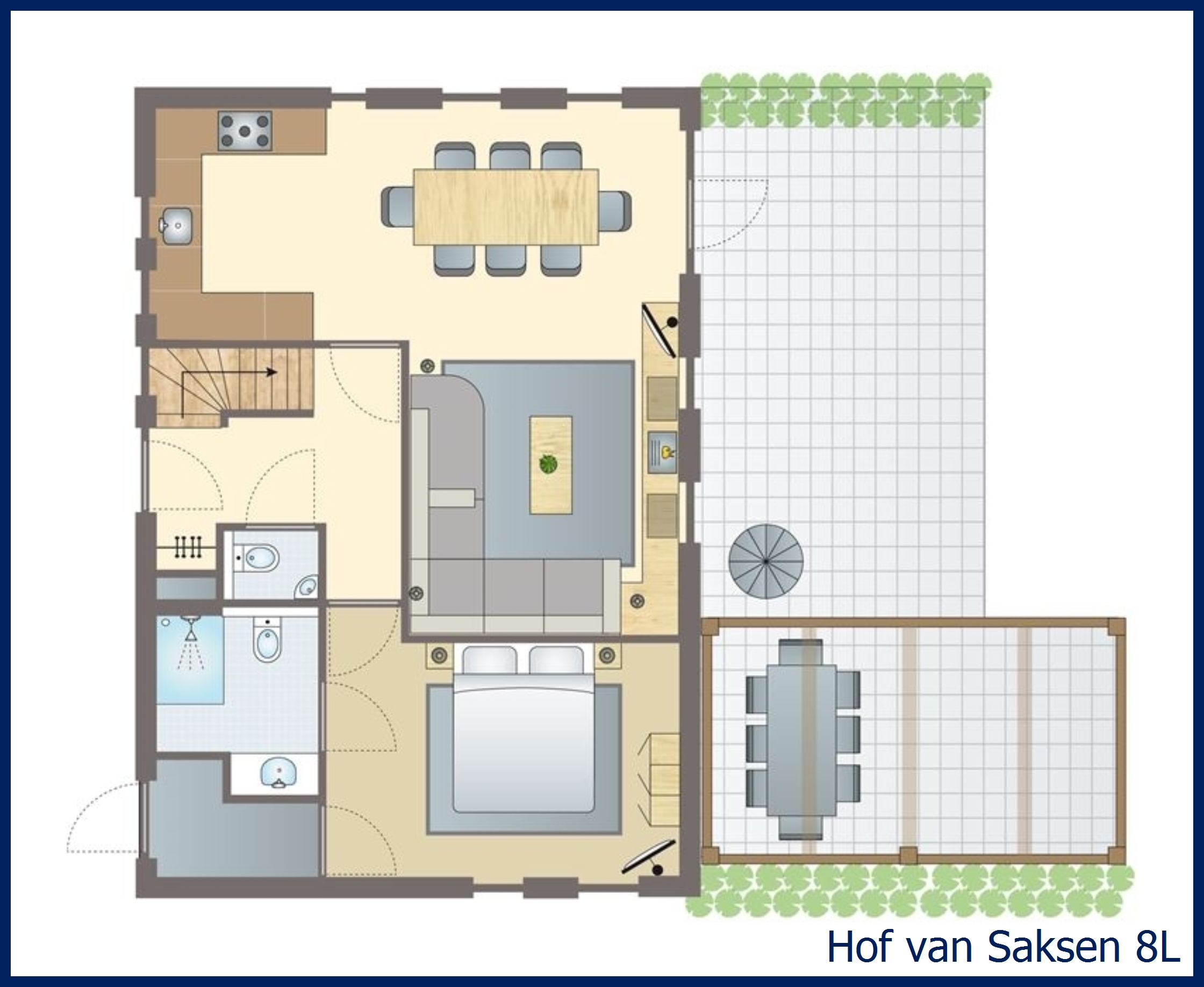 8-persoons boerderij 8L in Hof van Saksen