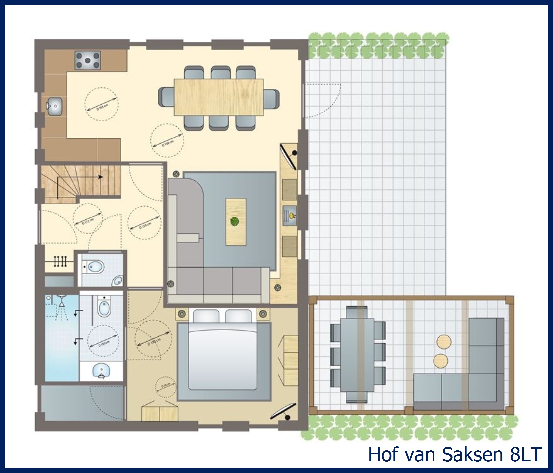 8-persoons boerderij 8LT in Hof van Saksen