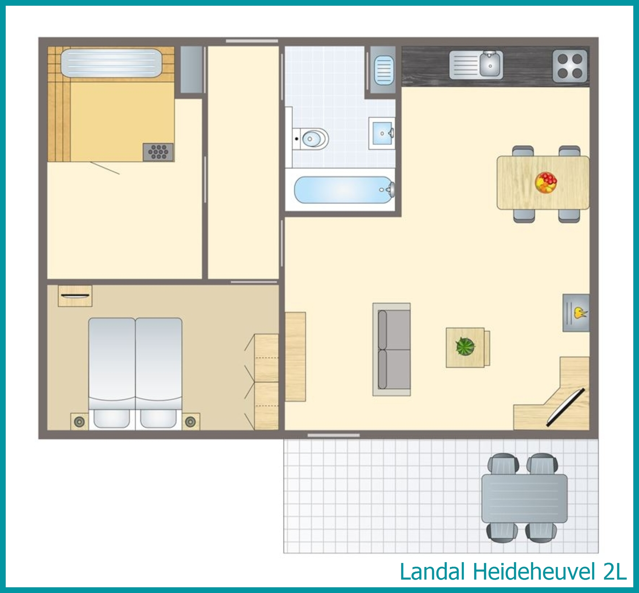 2-persoons bungalow 2L in Heideheuvel