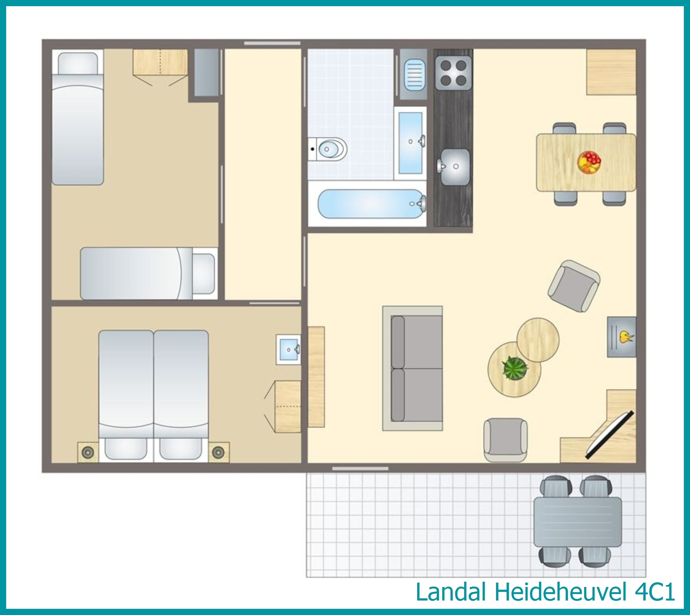 4-persoons bungalow 4C1 in Heideheuvel