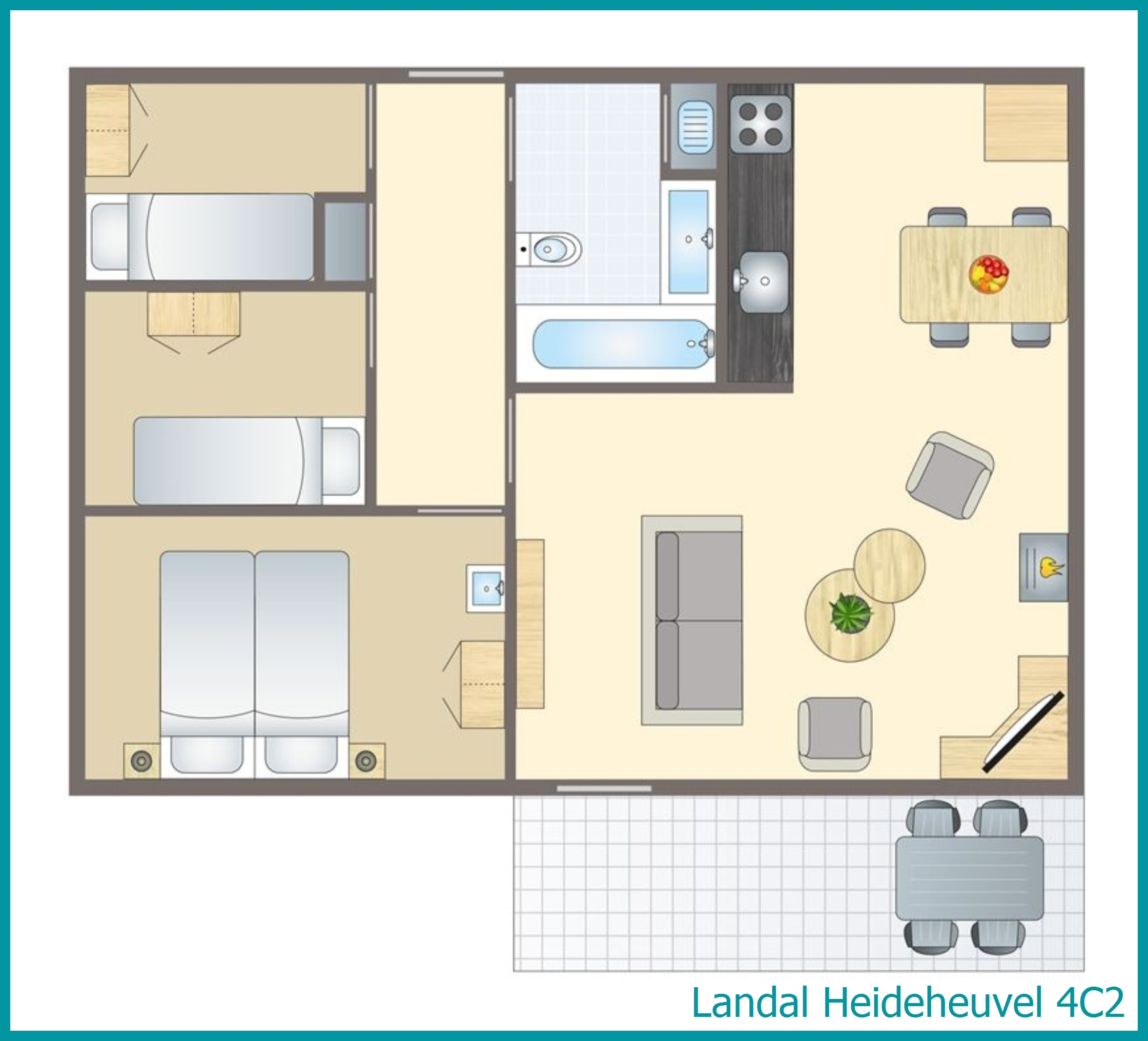 4-persoons bungalow 4C2 in Heideheuvel