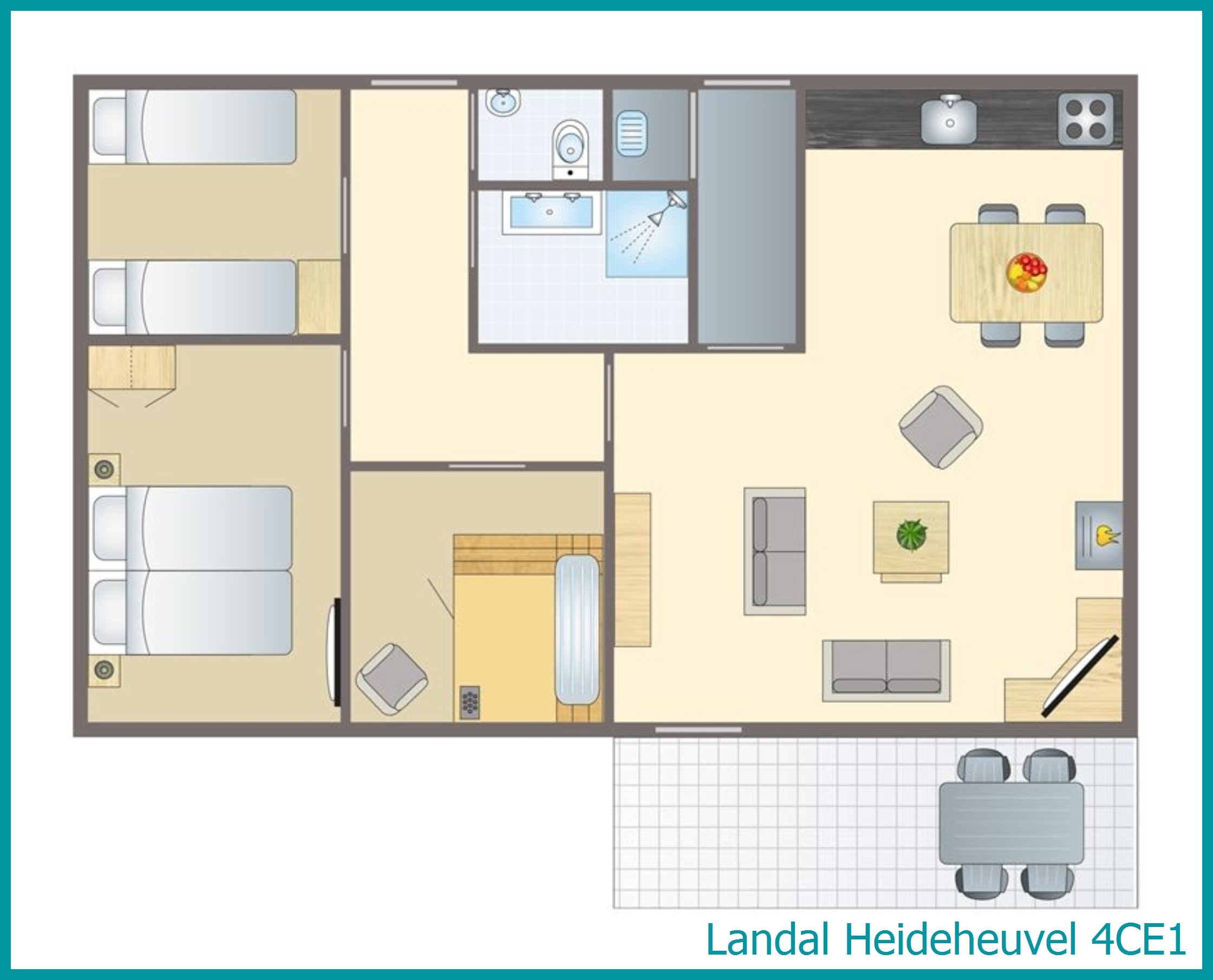 4-persoons bungalow 4CE1 in Heideheuvel