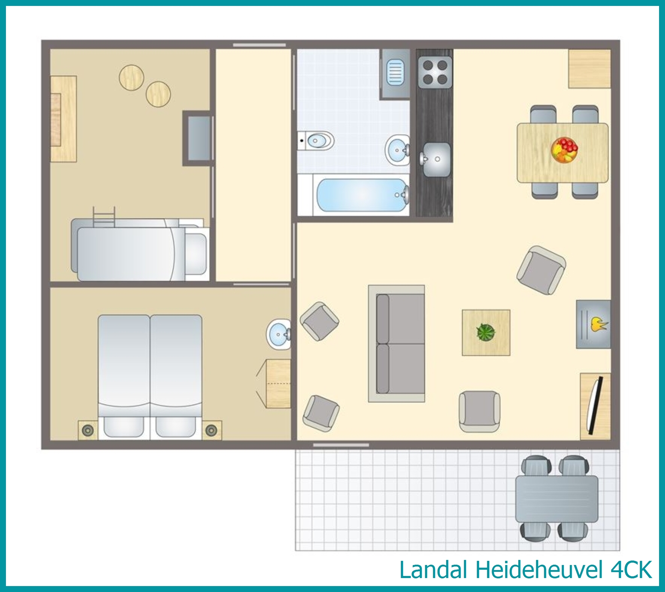 4-persoons kinderbungalow 4CK in Heideheuvel