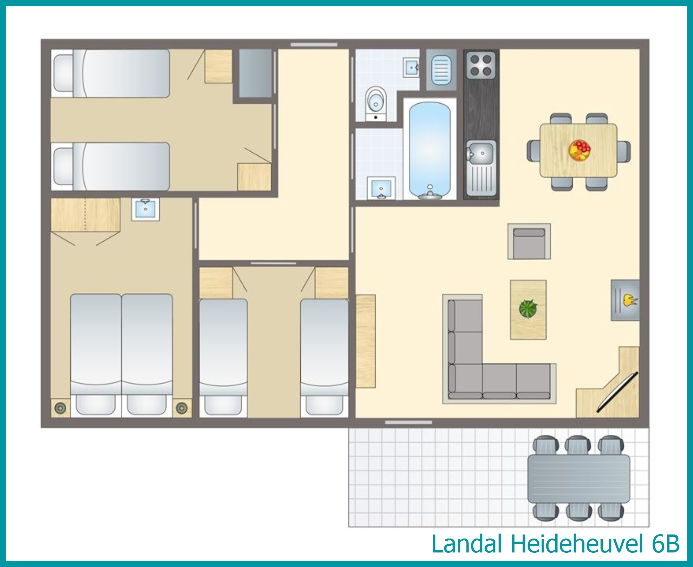 6-persoons bungalow 6B in Heideheuvel