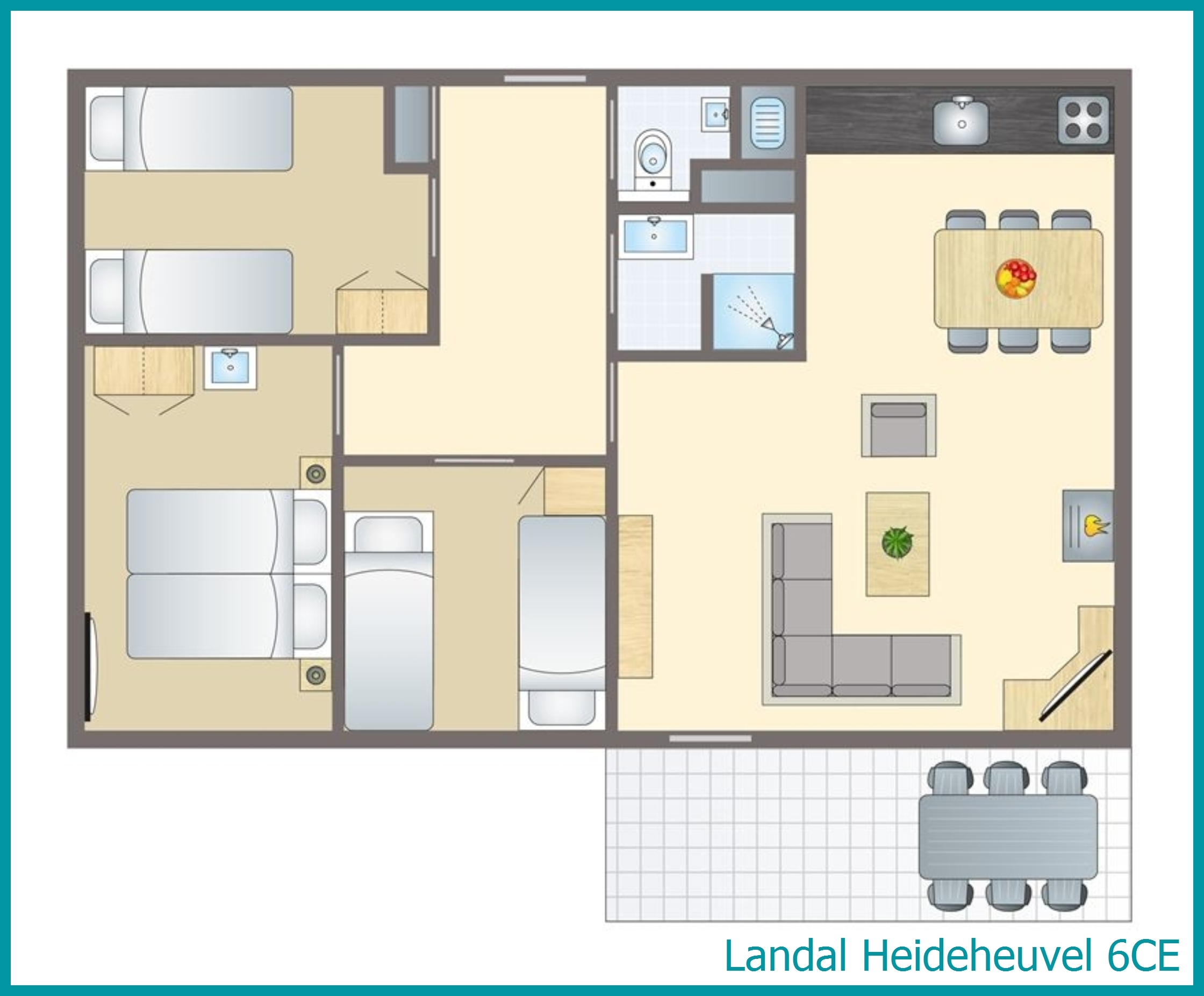 6-persoons bungalow 6CE in Heideheuvel