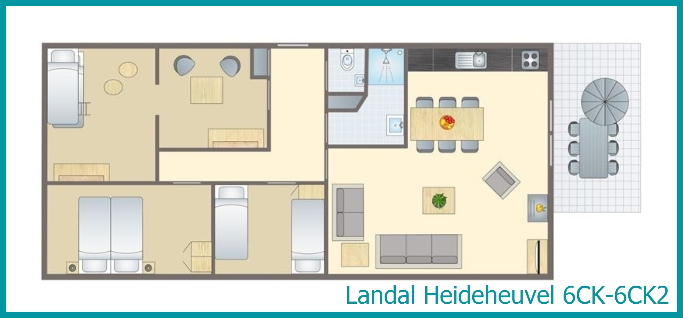6-persoons kinderbungalow 6CK-6CK2 in Heideheuvel