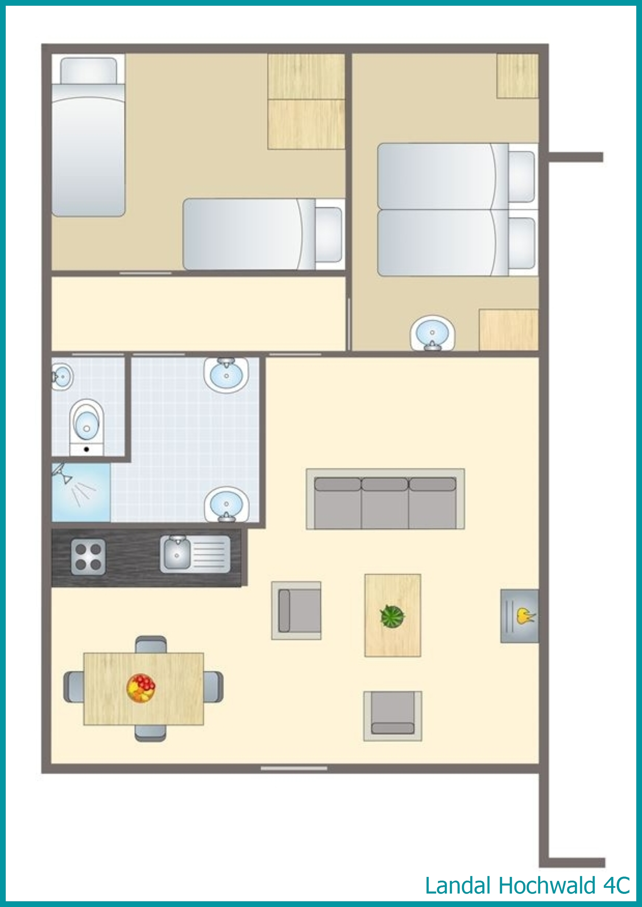 4-persoons bungalow 4C in Hochwald