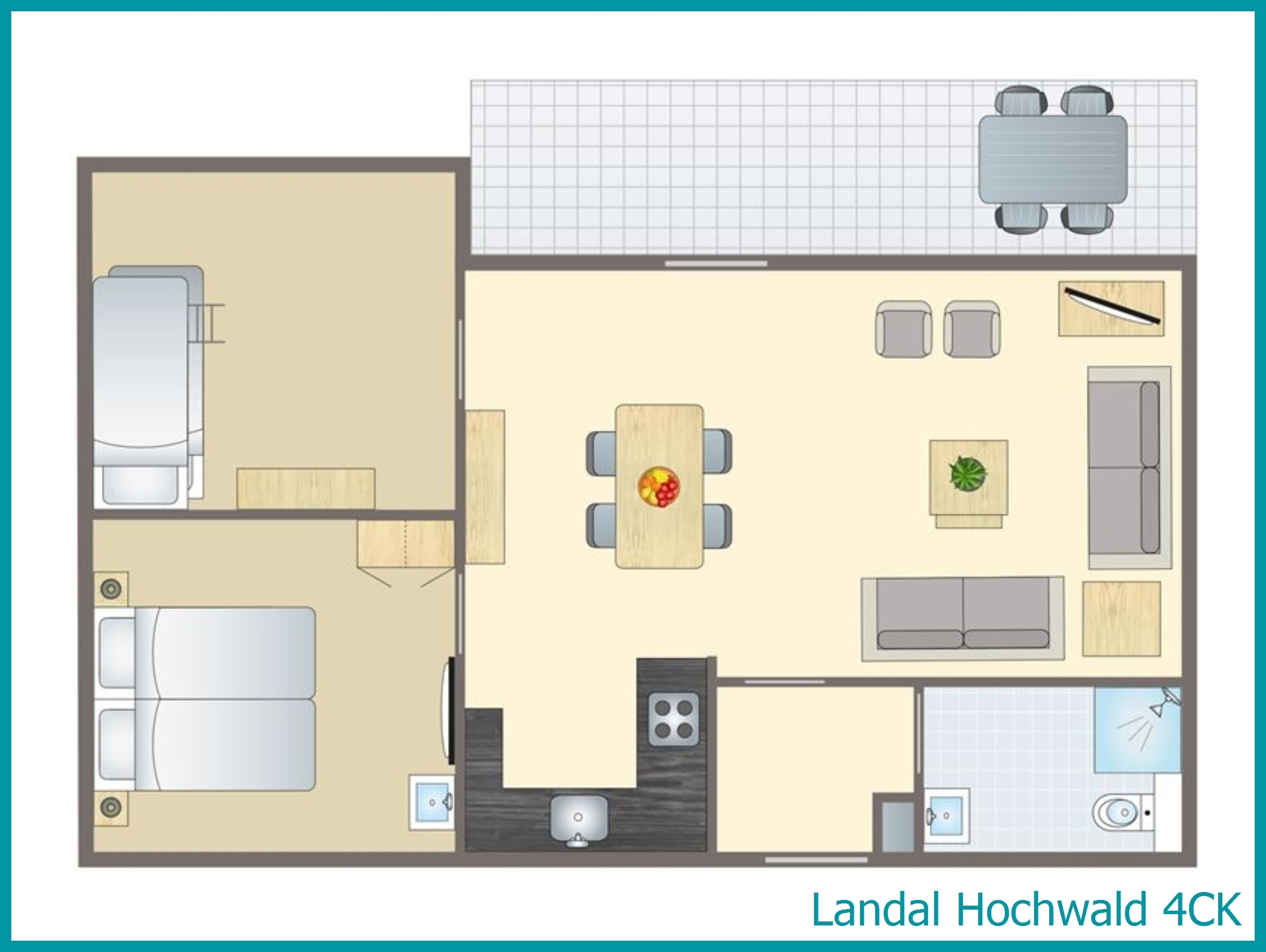 4-persoons kinderbungalow 4CK in Hochwald