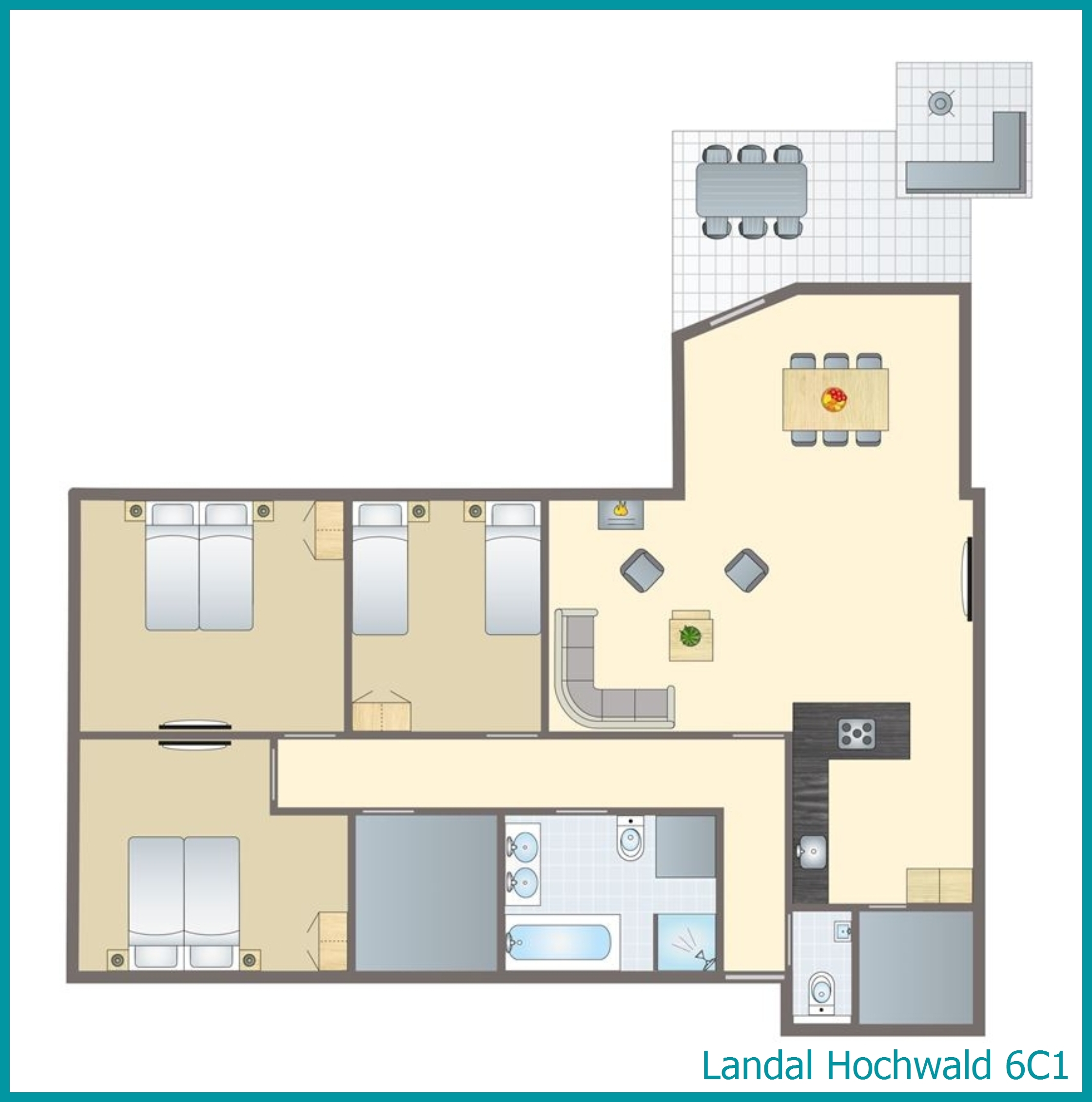6-persoons Ranger's house 6C1 in Hochwald