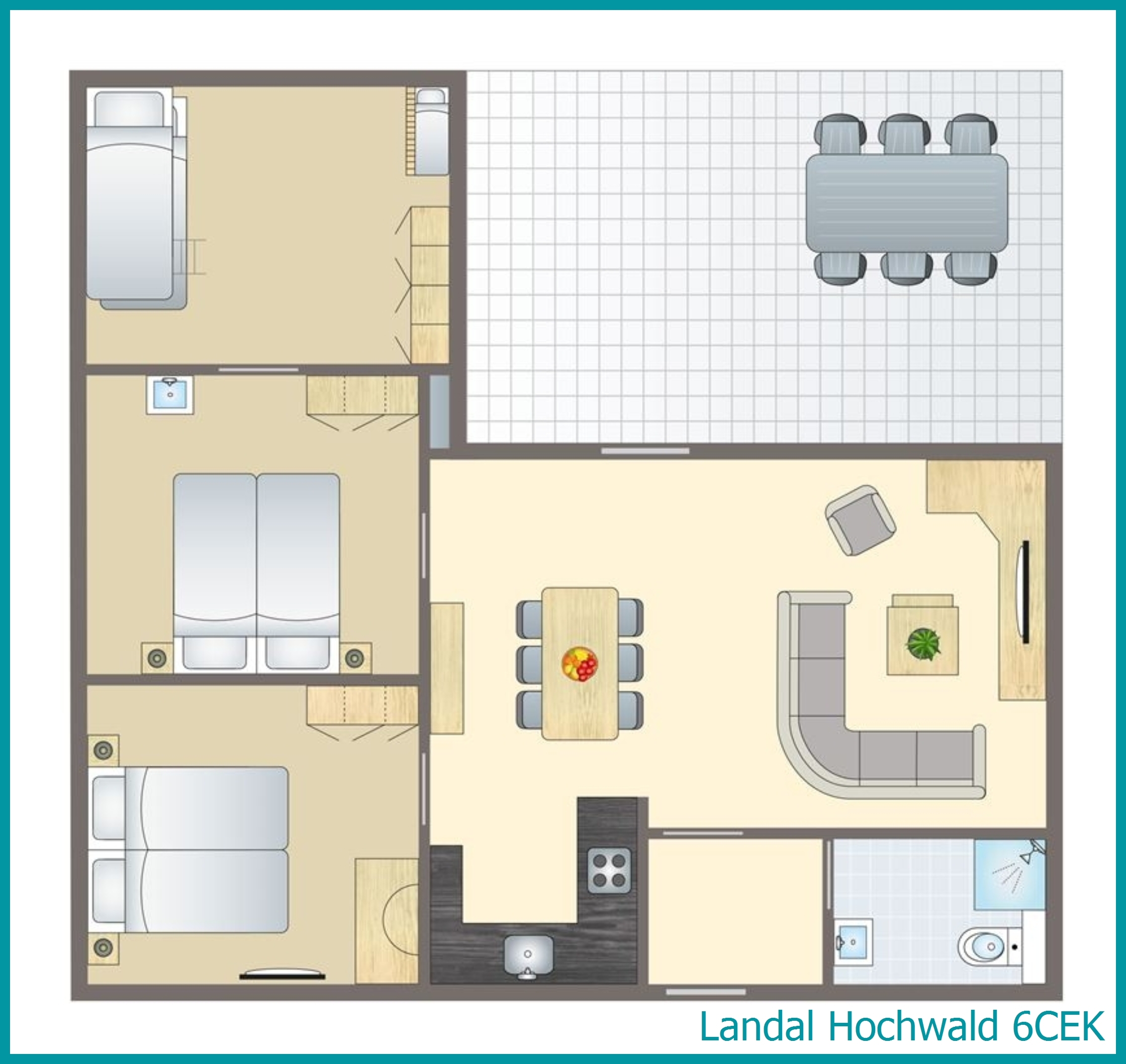 6-persoons kinderbungalow 6CEK in Hochwald