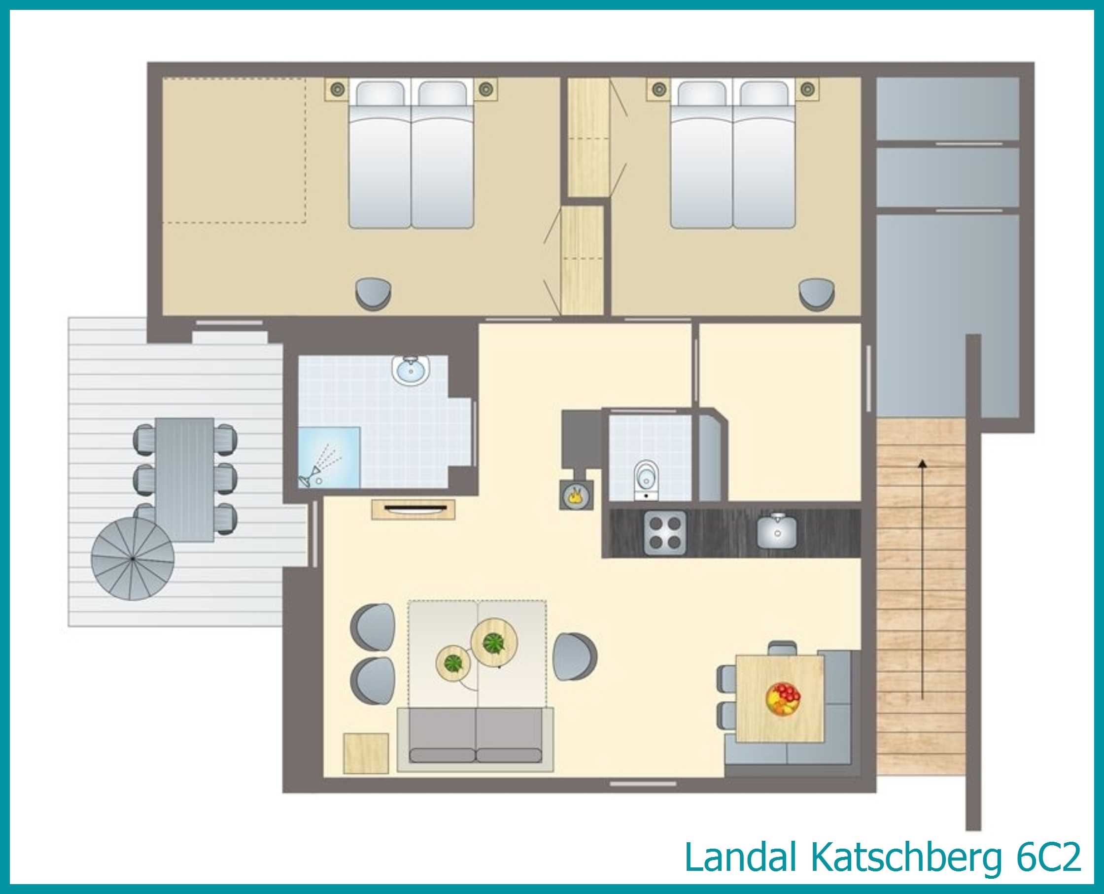6-persoonsappartement 6C2 in Katschberg