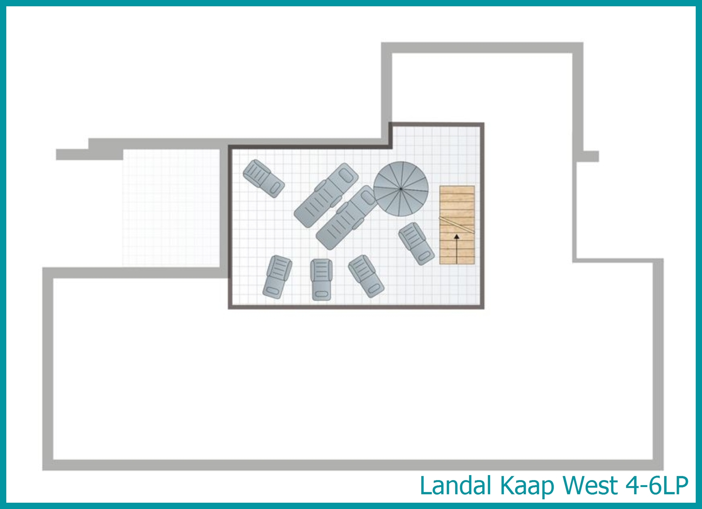 4-6-persoons penthouse 4-6LP in Kaap West