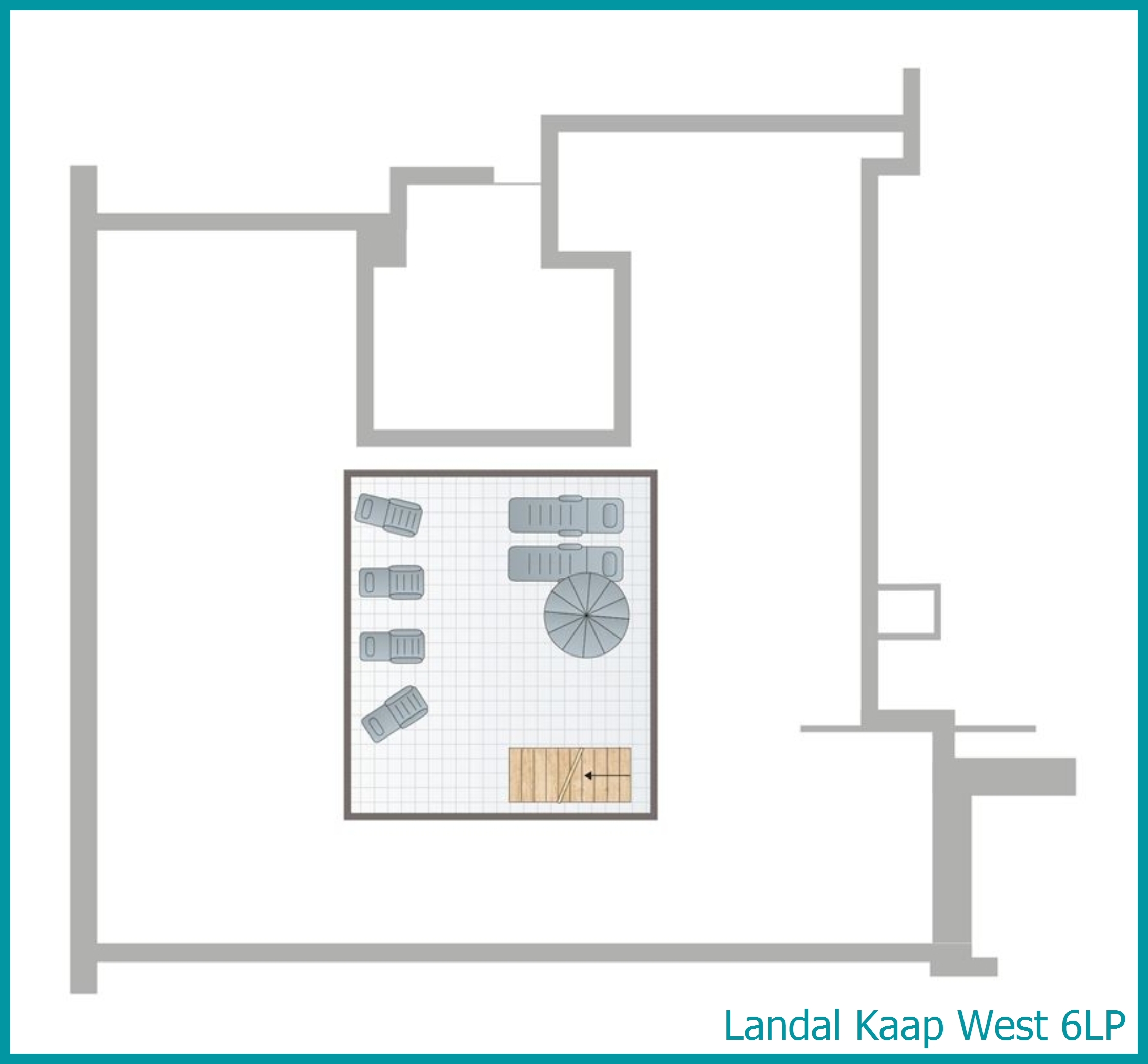 6-persoons penthouse 6LP in Kaap West