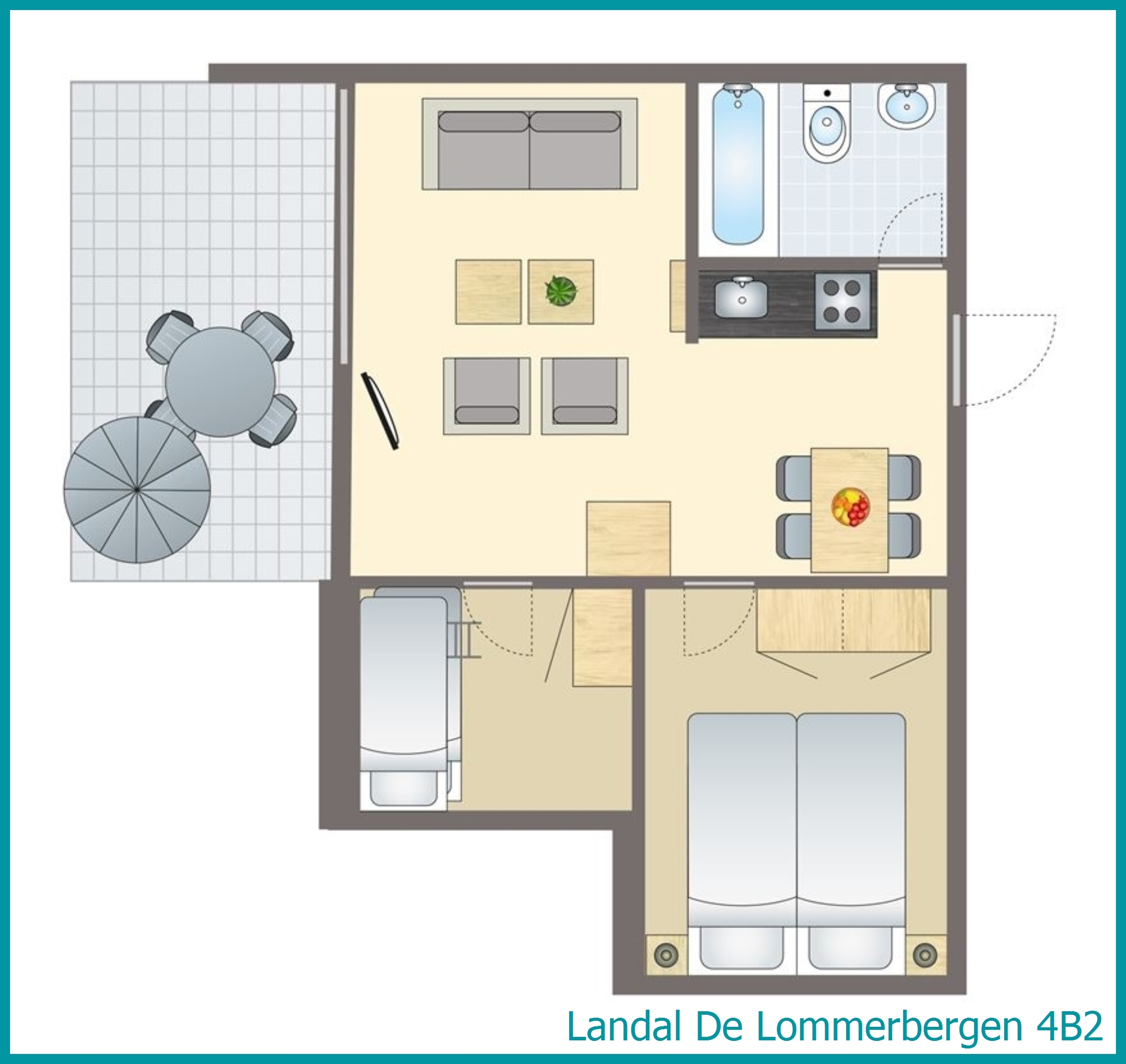 4-persoons bungalow 4B2 in De Lommerbergen