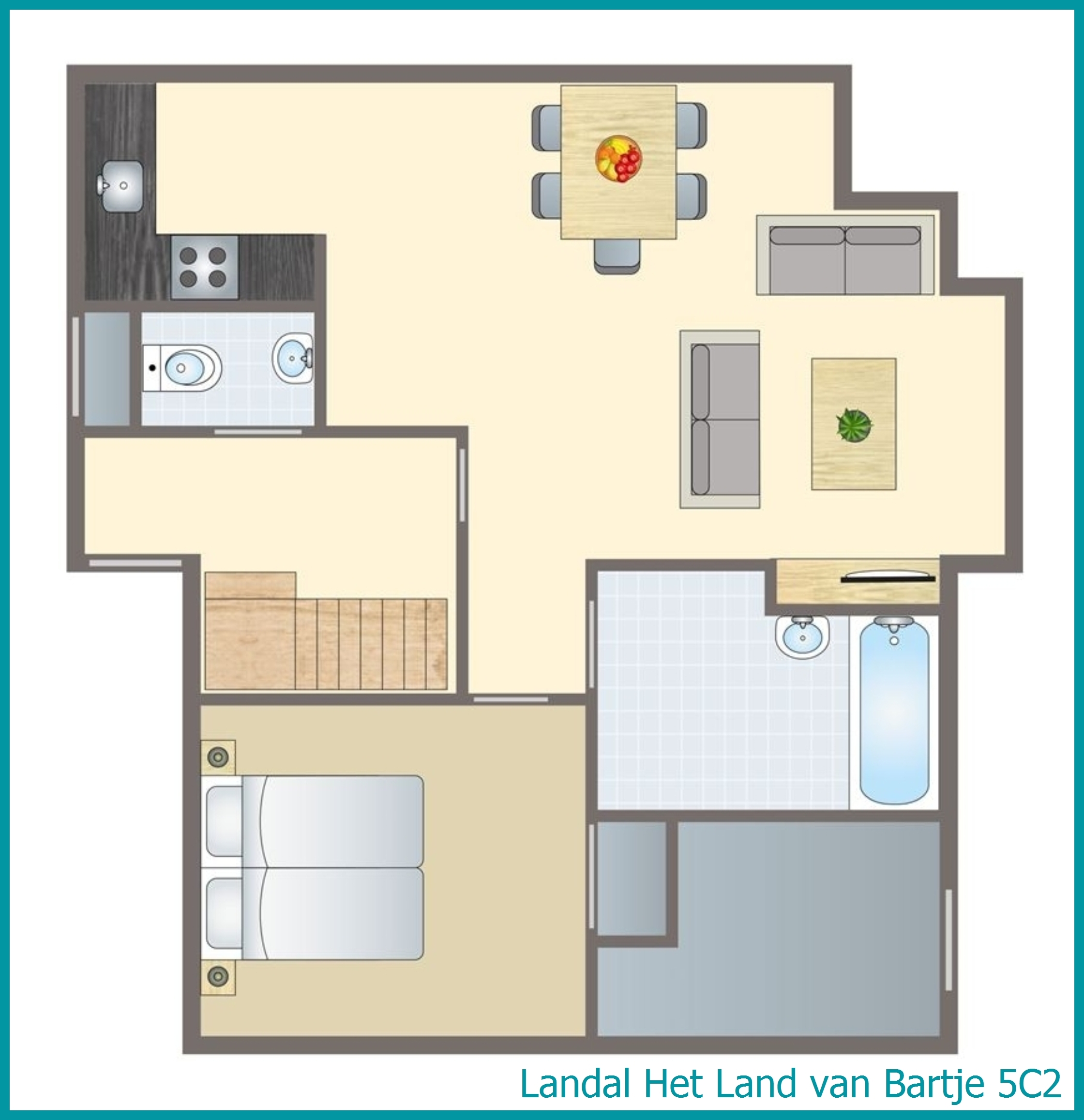 5-persoons landhuis 5C2 in Het Land van Bartje