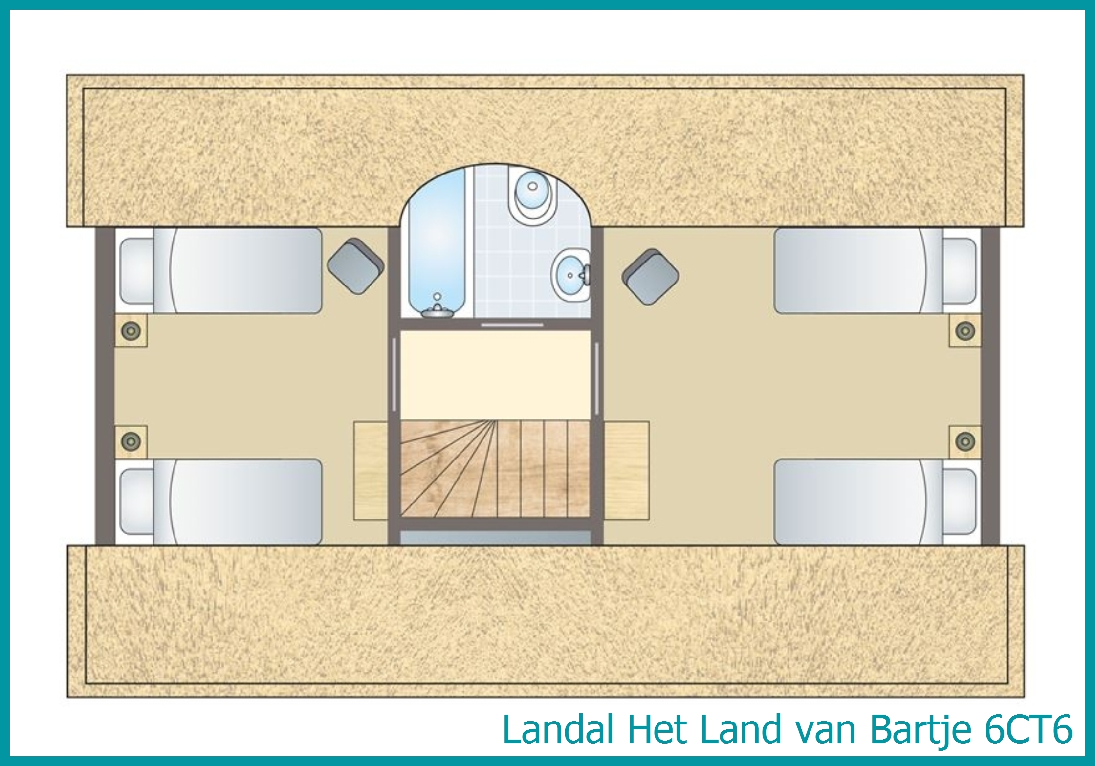 6-persoons hoevewoning 6CT6 in Het Land van Bartje