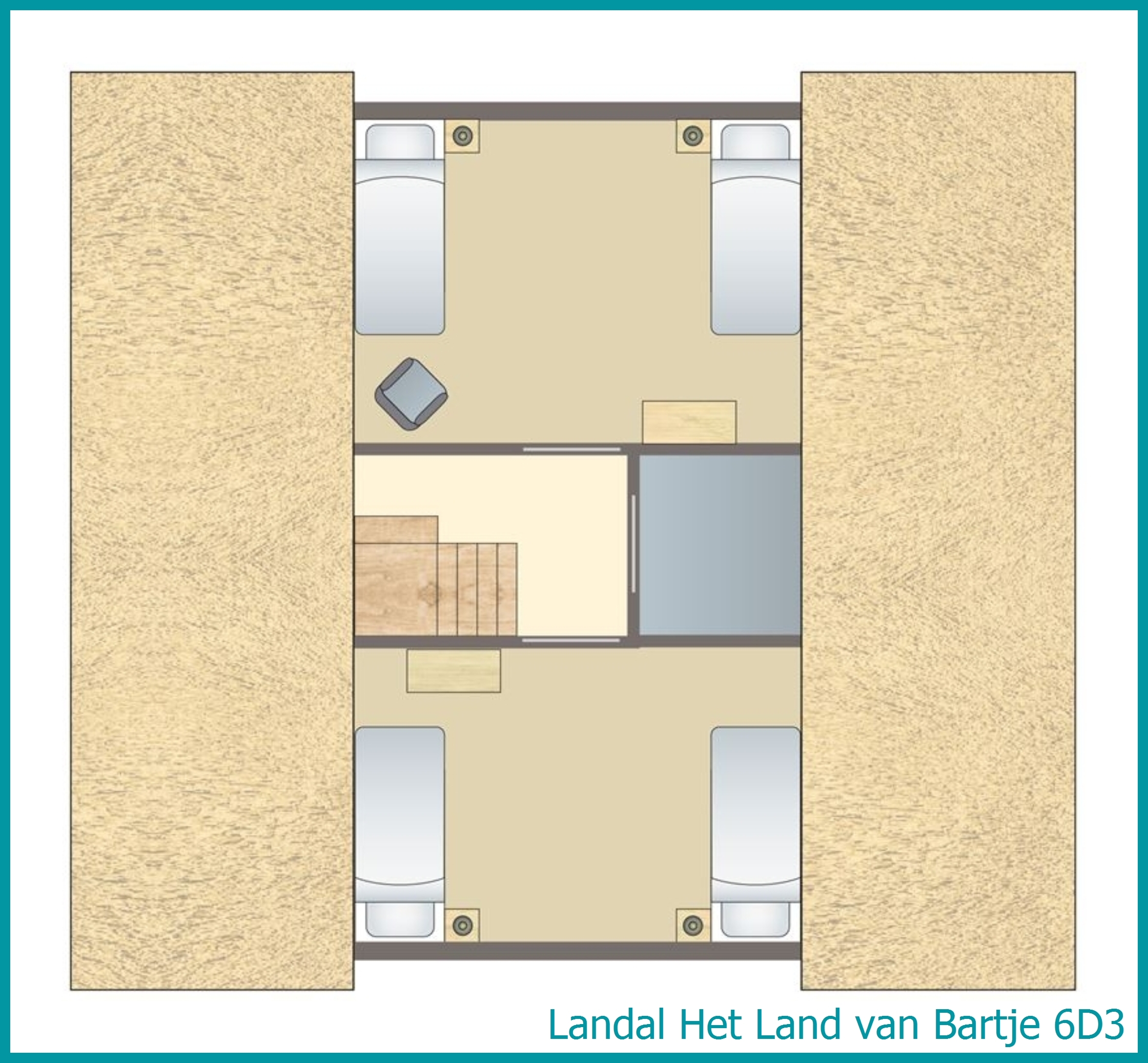 6-persoons boerderij 6D3 in Het Land van Bartje