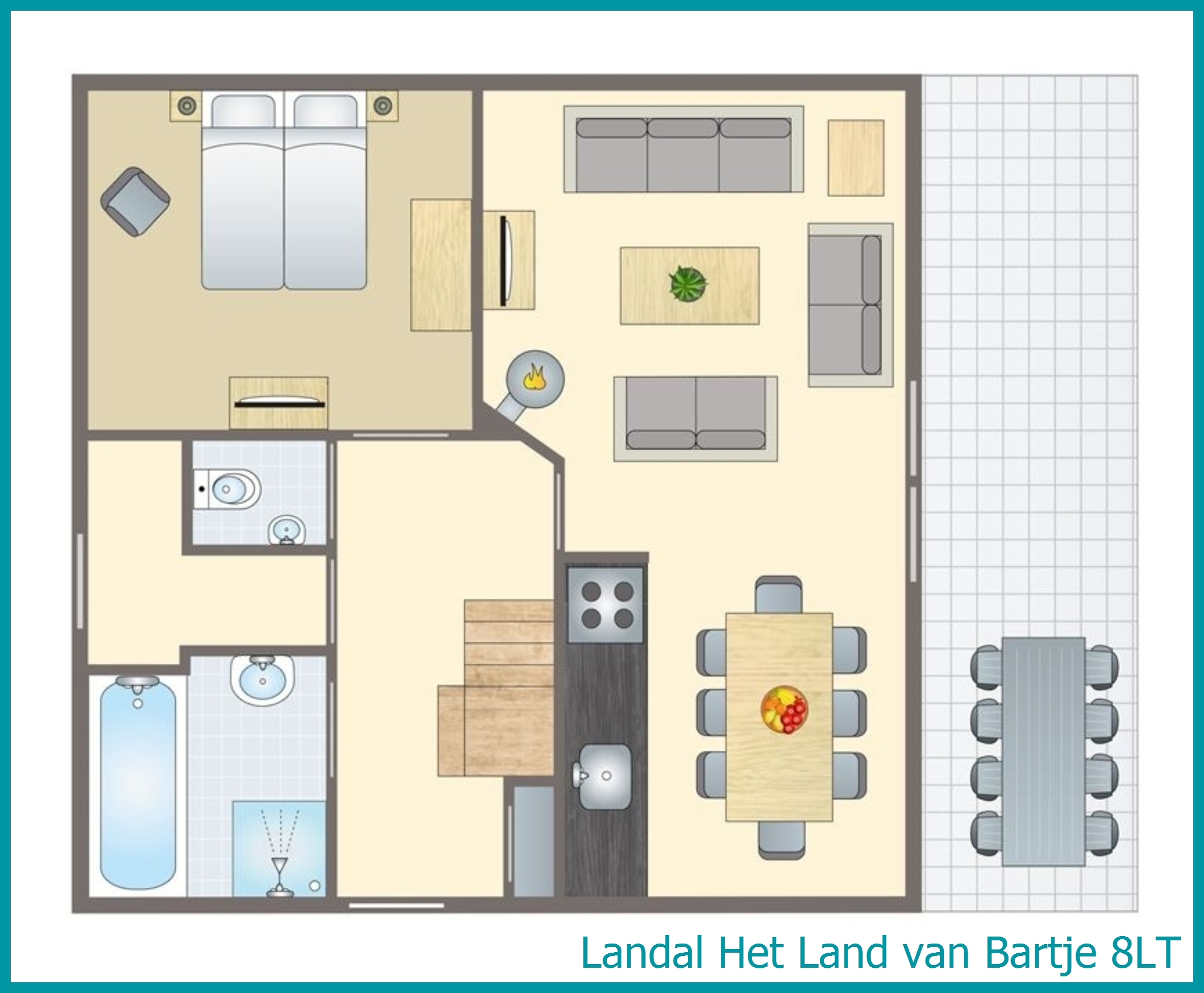 8-persoons boerderij 8LT in Het Land van Bartje