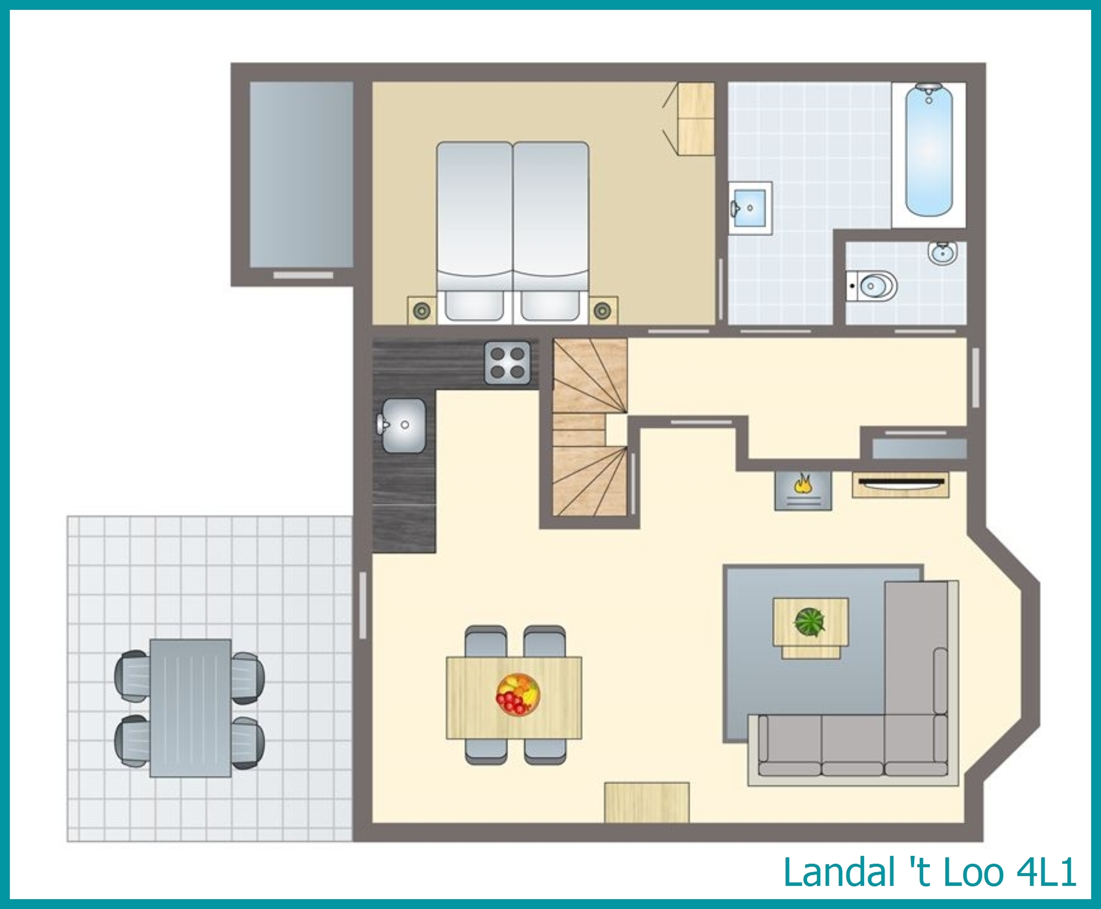 4-persoons bungalow 4L1 in 't Loo