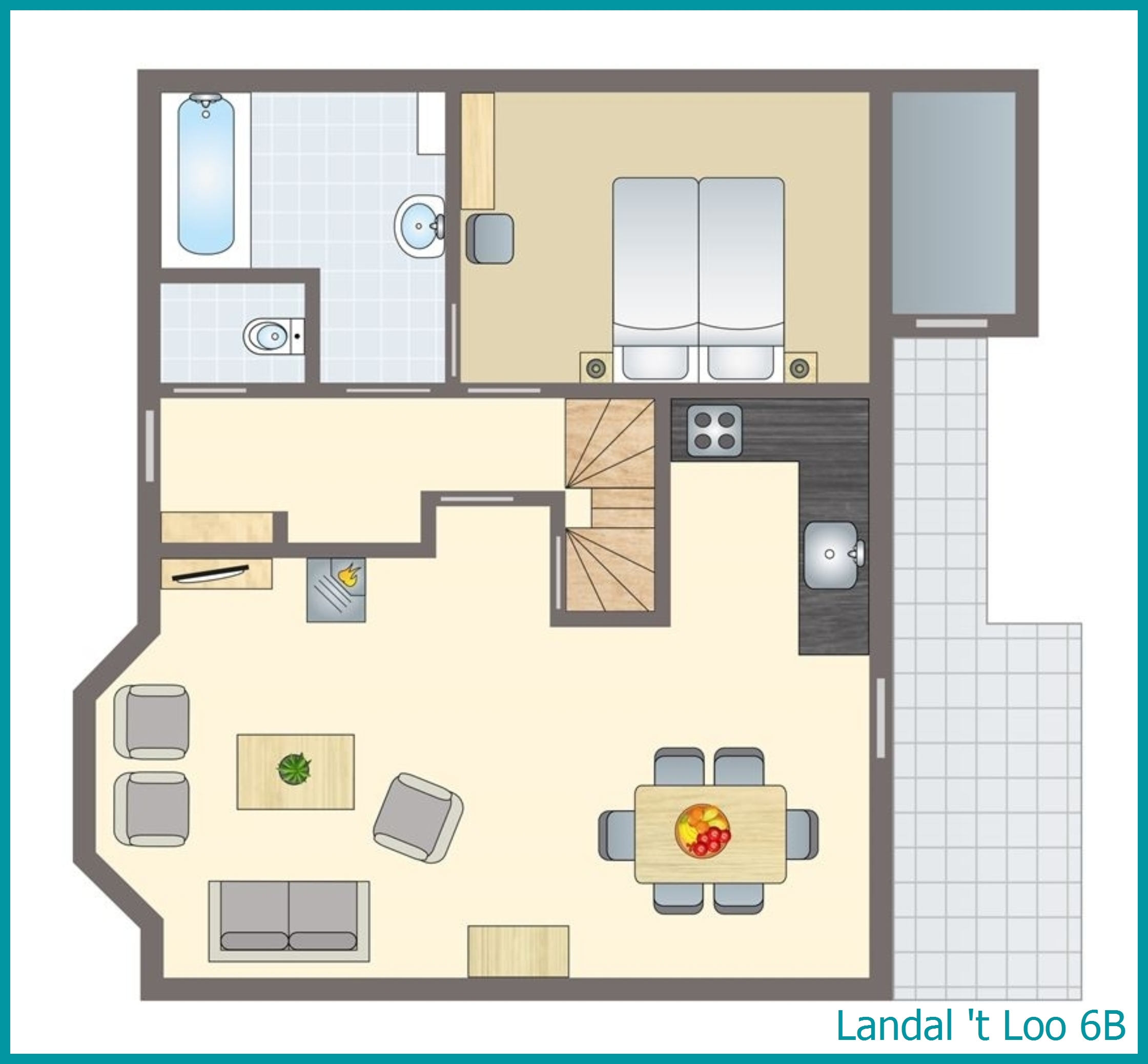 6-persoons bungalow 6B in 't Loo