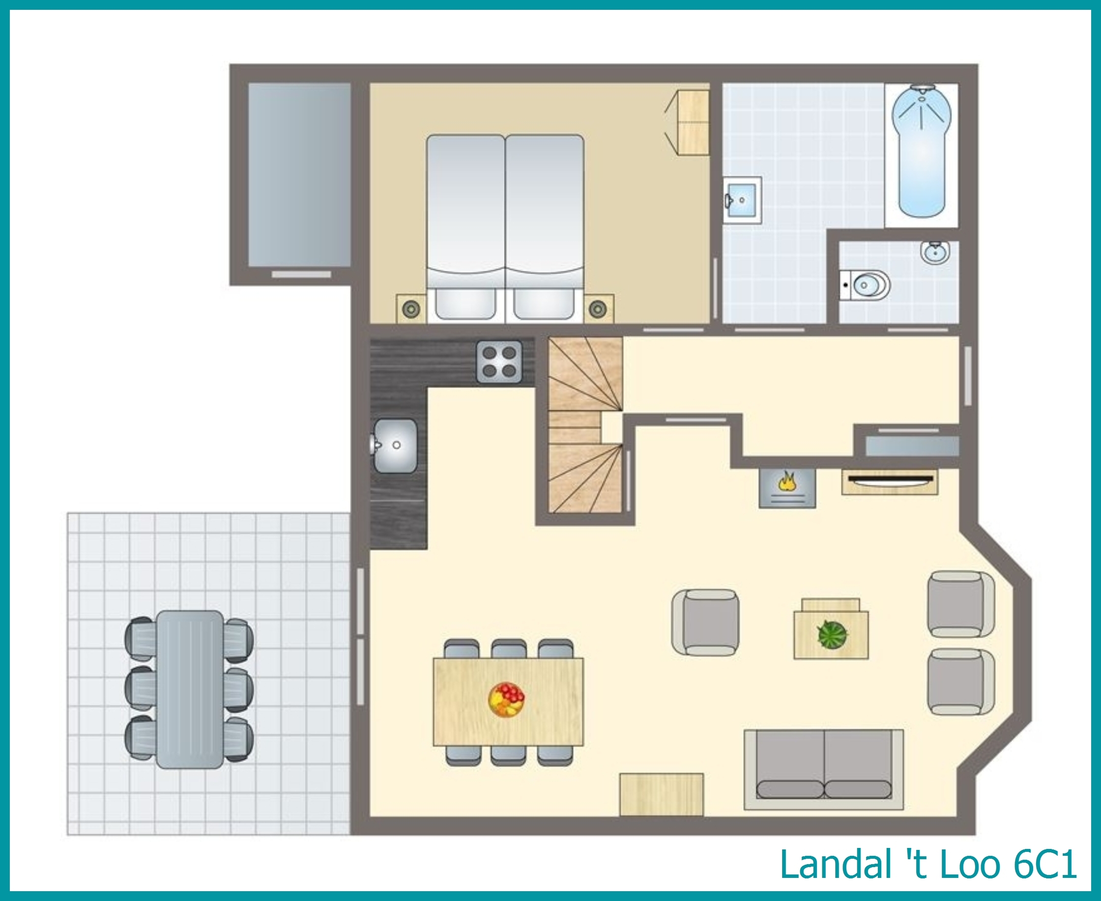 6-persoons bungalow 6C1 in 't Loo
