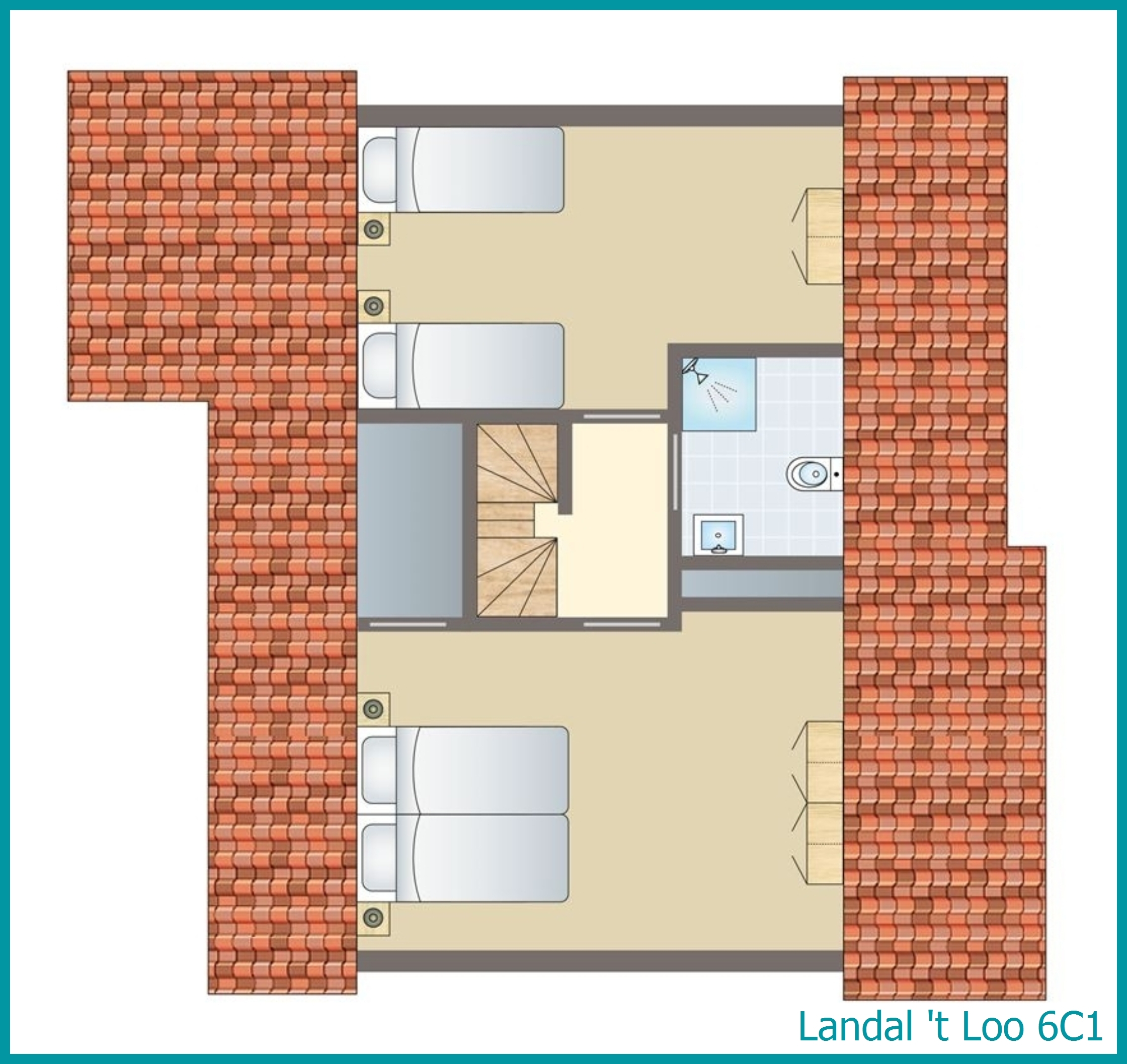 6-persoons bungalow 6C1 in 't Loo