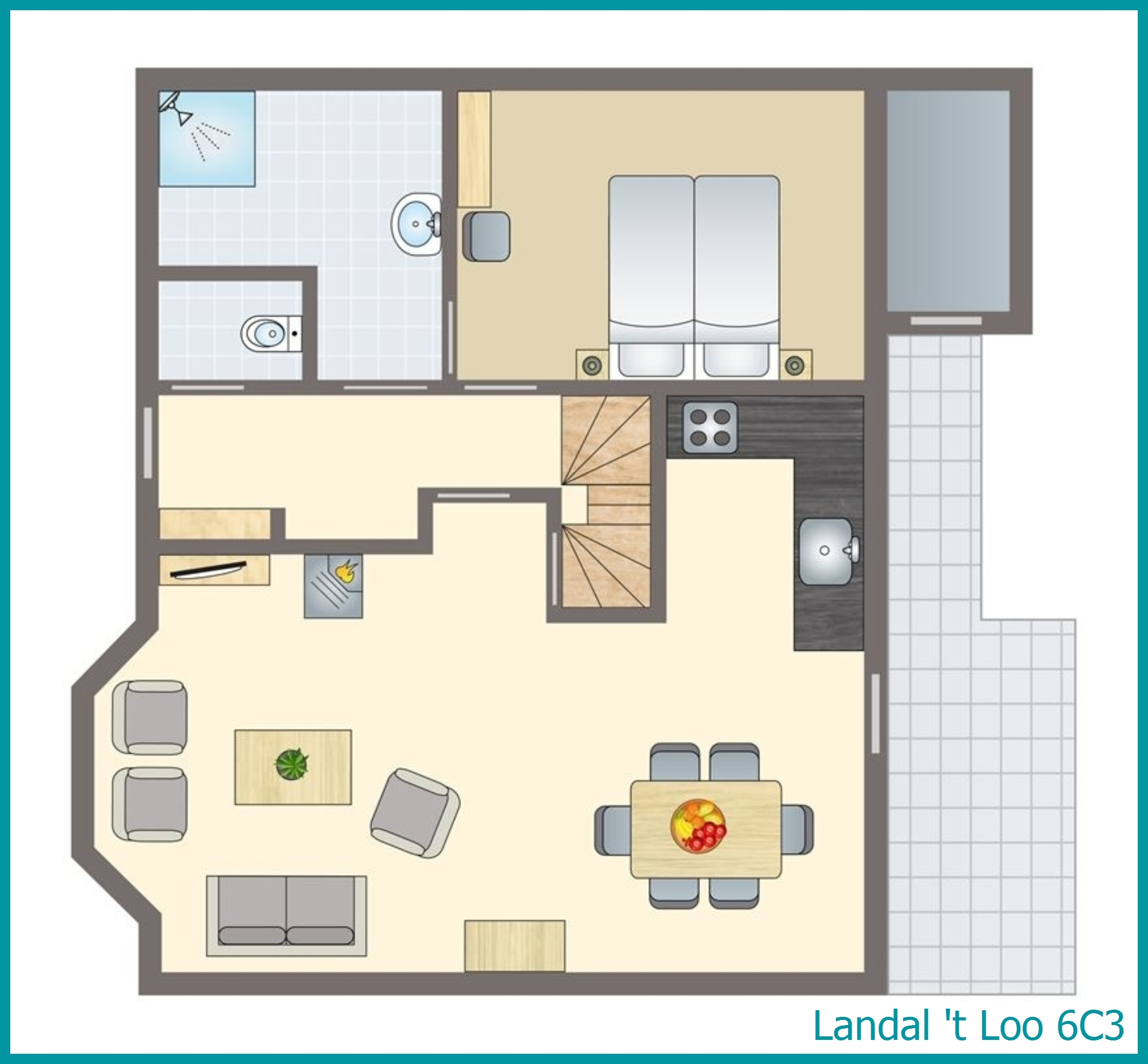 6-persoons bungalow 6C3 in 't Loo