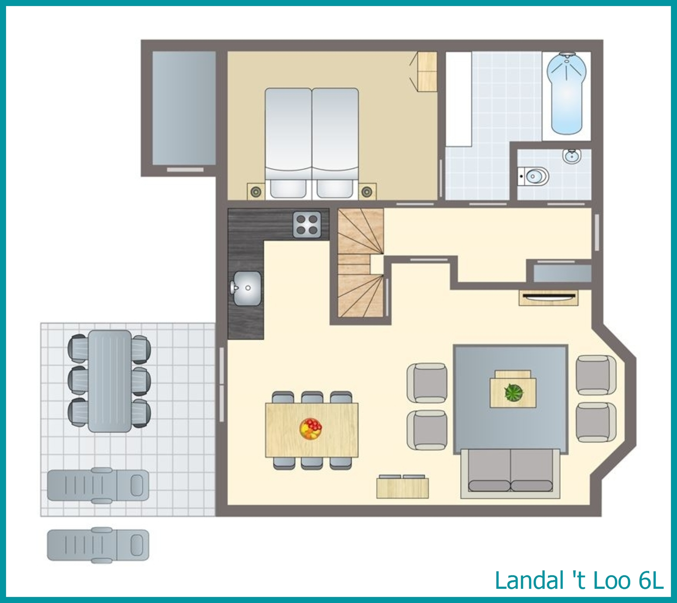 6-persoons bungalow 6L in 't Loo