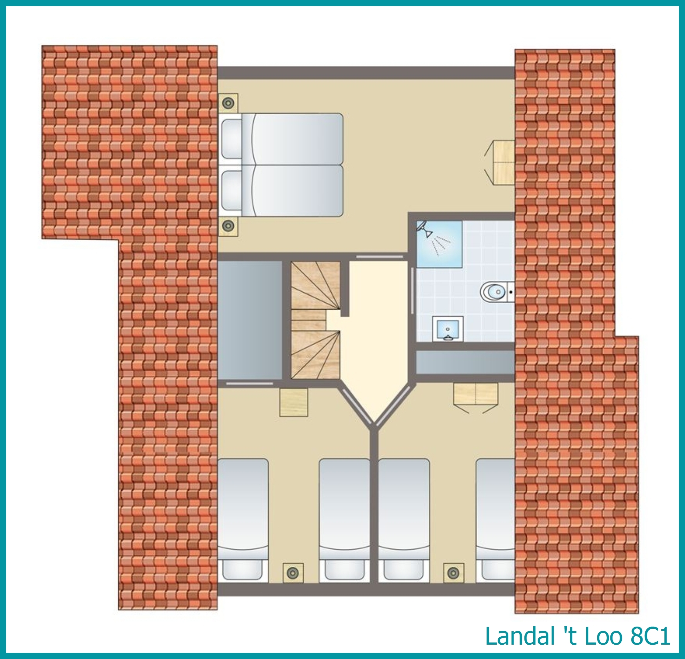 8-persoons bungalow 8C1 in 't Loo