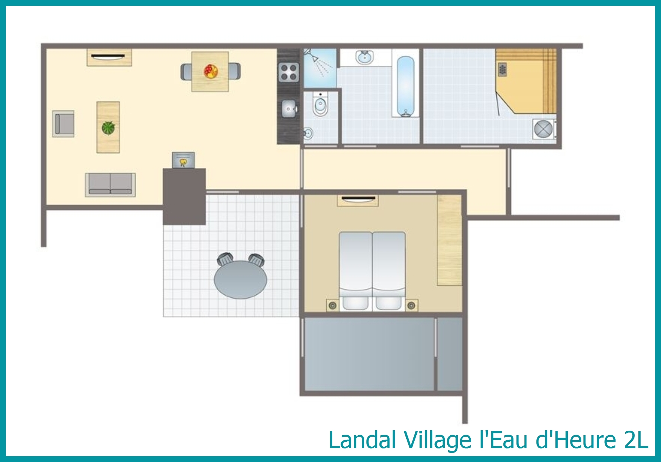 2-persoons bungalow 2L in Village l'Eau d'Heure