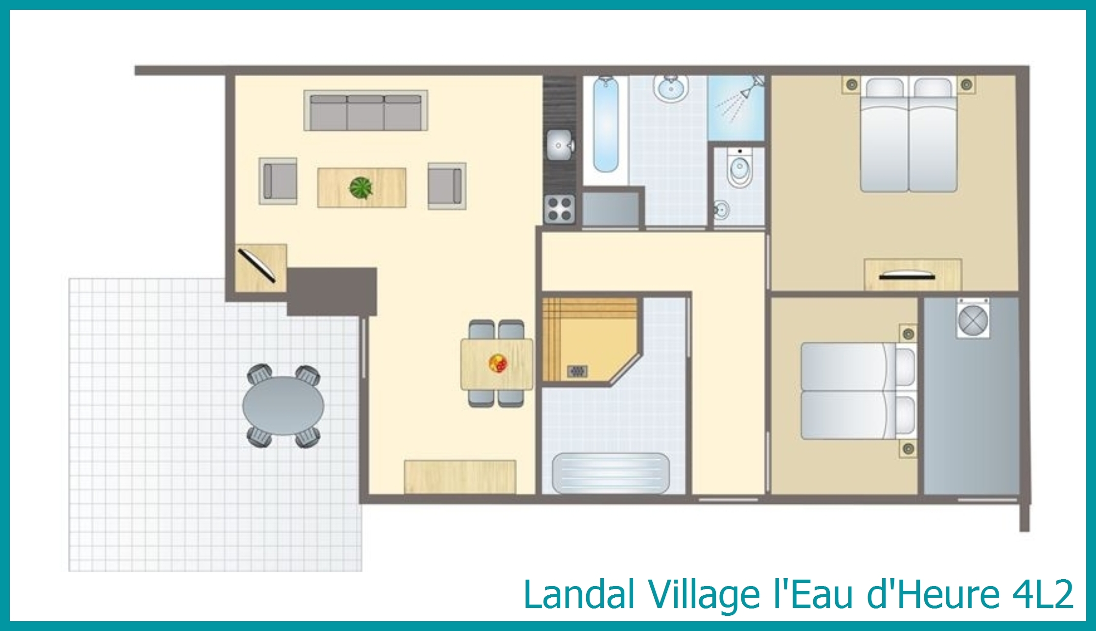 4-persoons bungalow 4L2 in Village l'Eau d'Heure