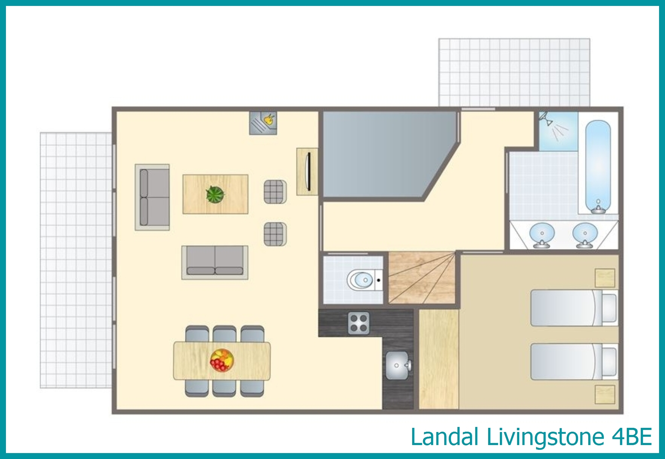 4-persoons villa 4BE in Livingstone