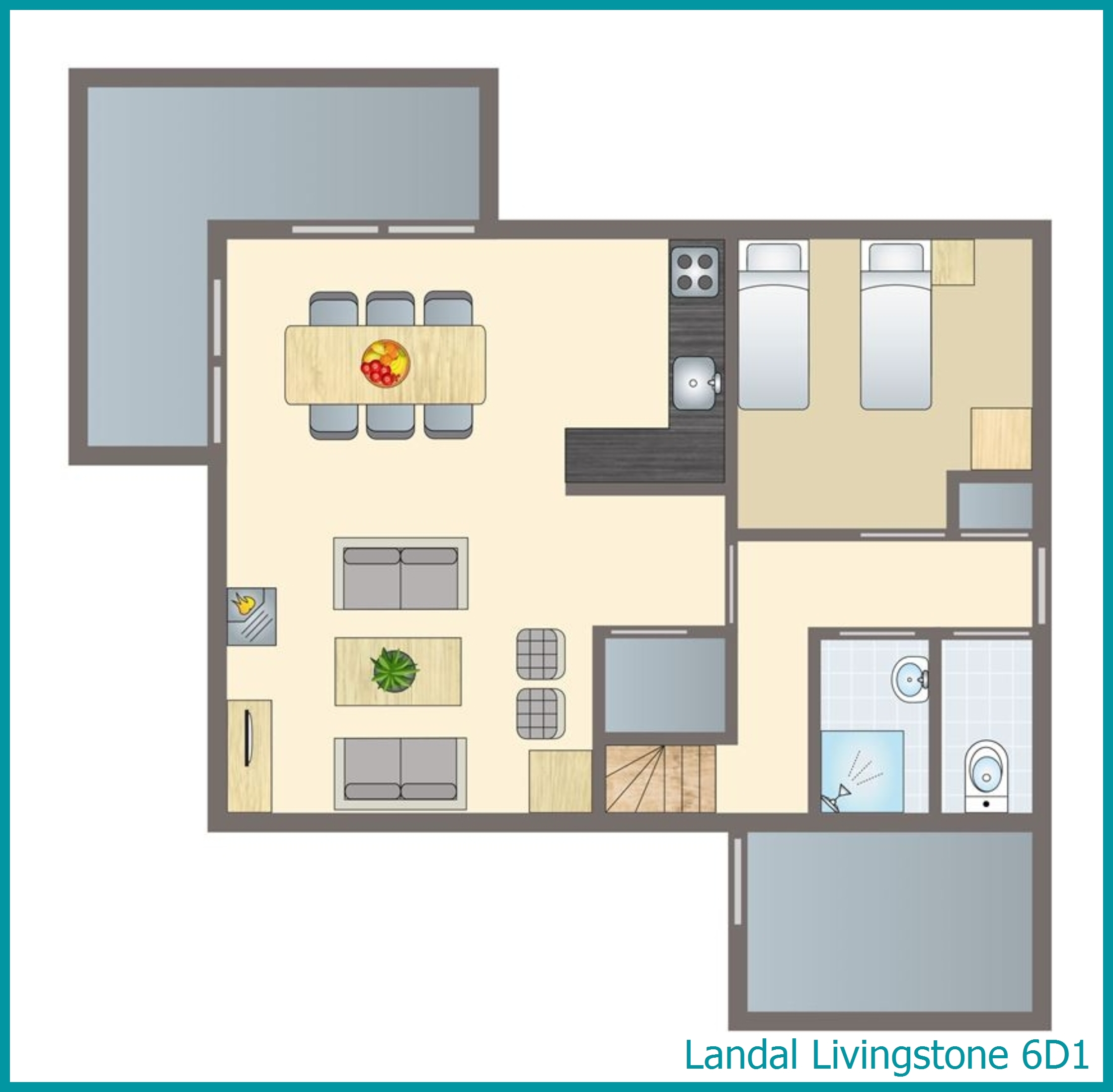 6-persoons villa 6D1 in Livingstone