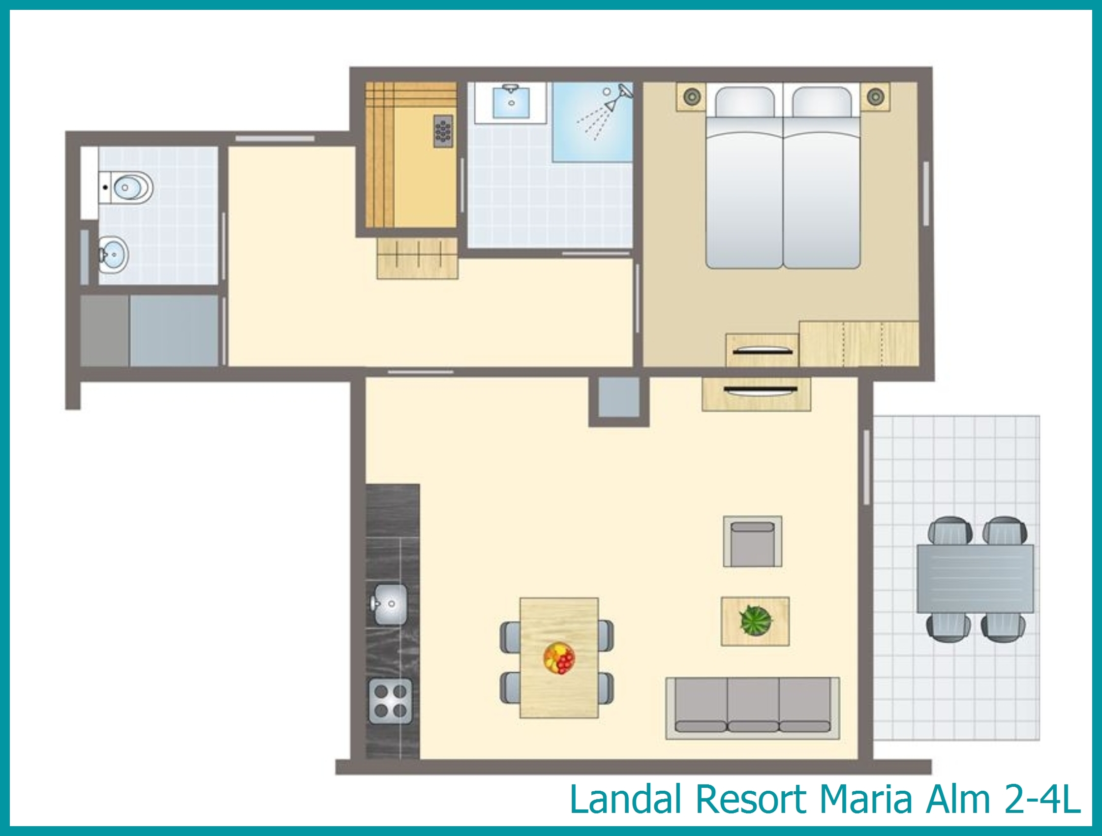 2-4-persoons appartement 2-4L in Resort Maria Alm