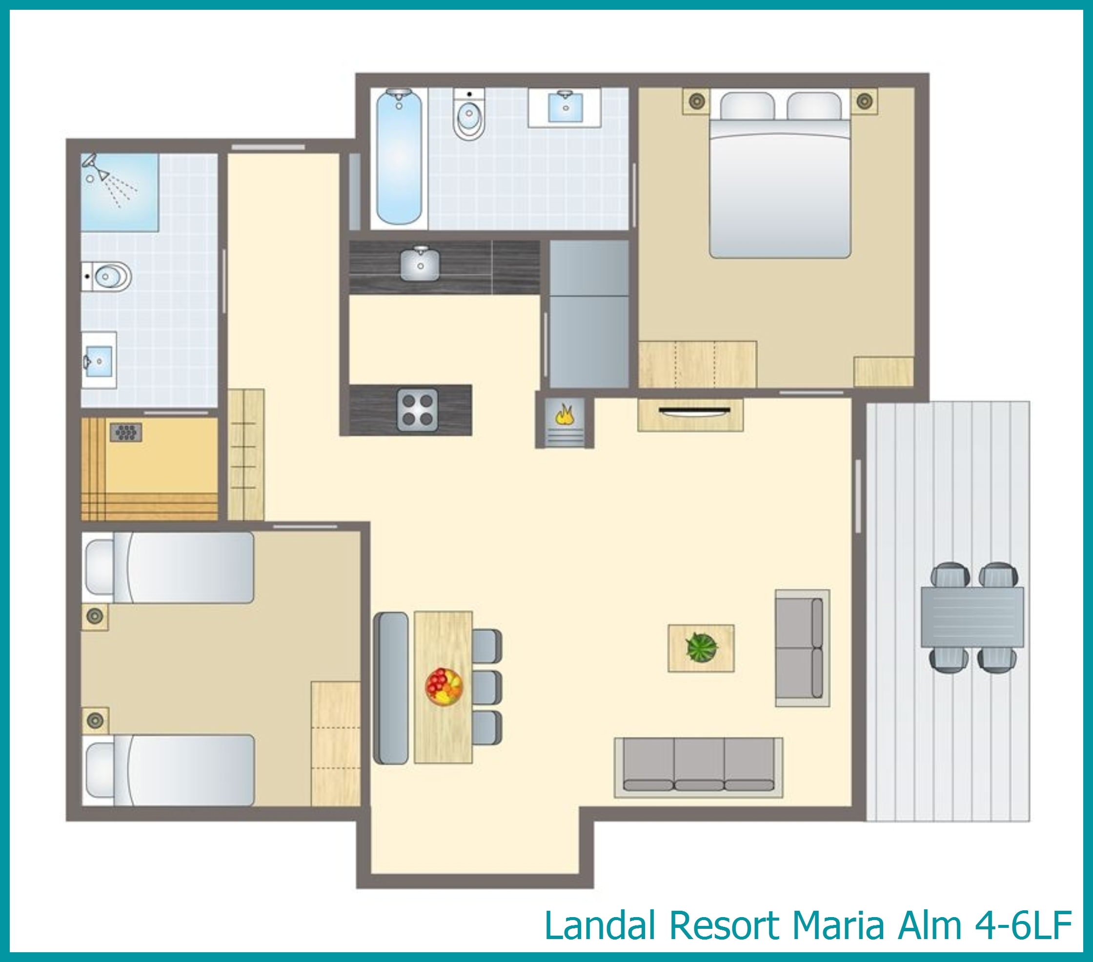 4-6-persoons appartement 4-6LF in Resort Maria Alm