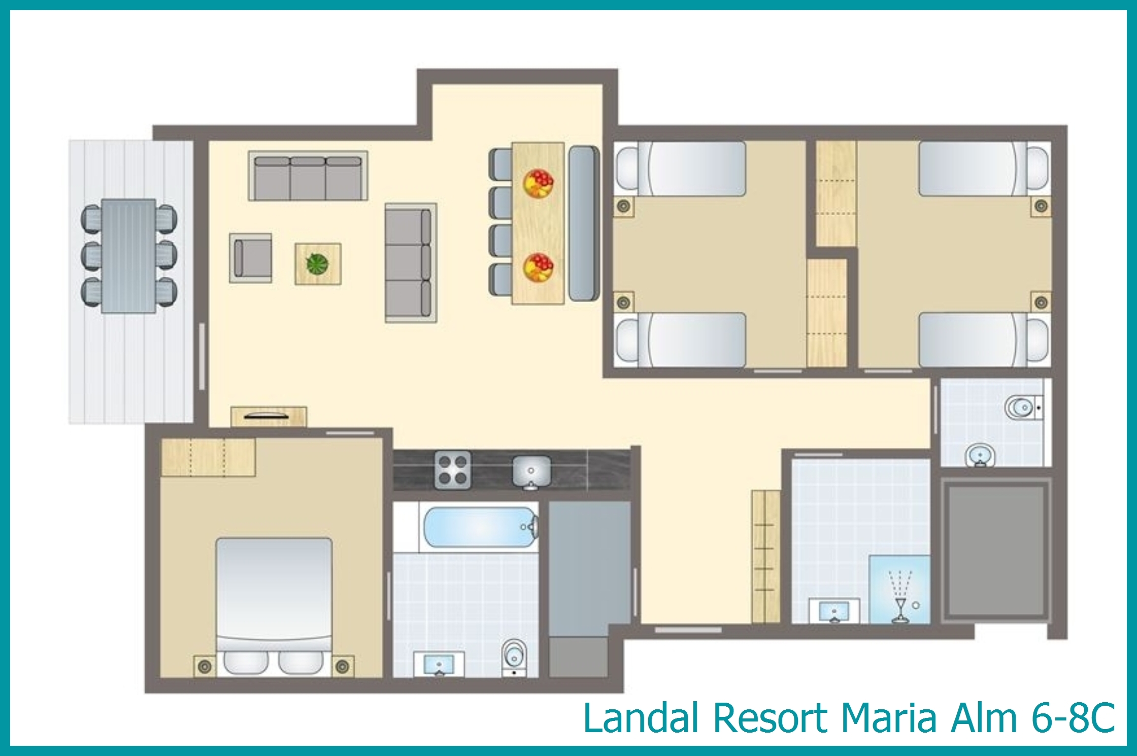 6-8-persoons appartement 6-8C in Resort Maria Alm
