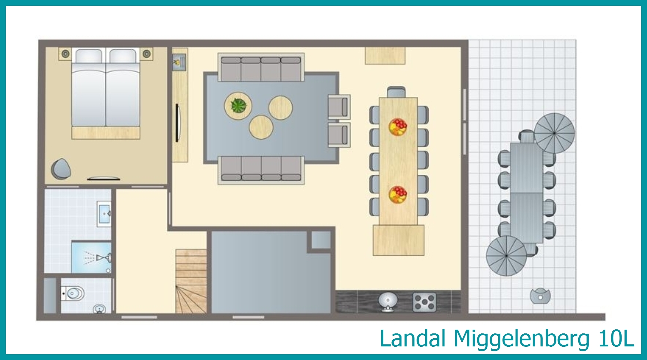 10-persoons bungalow 10L in Miggelenberg