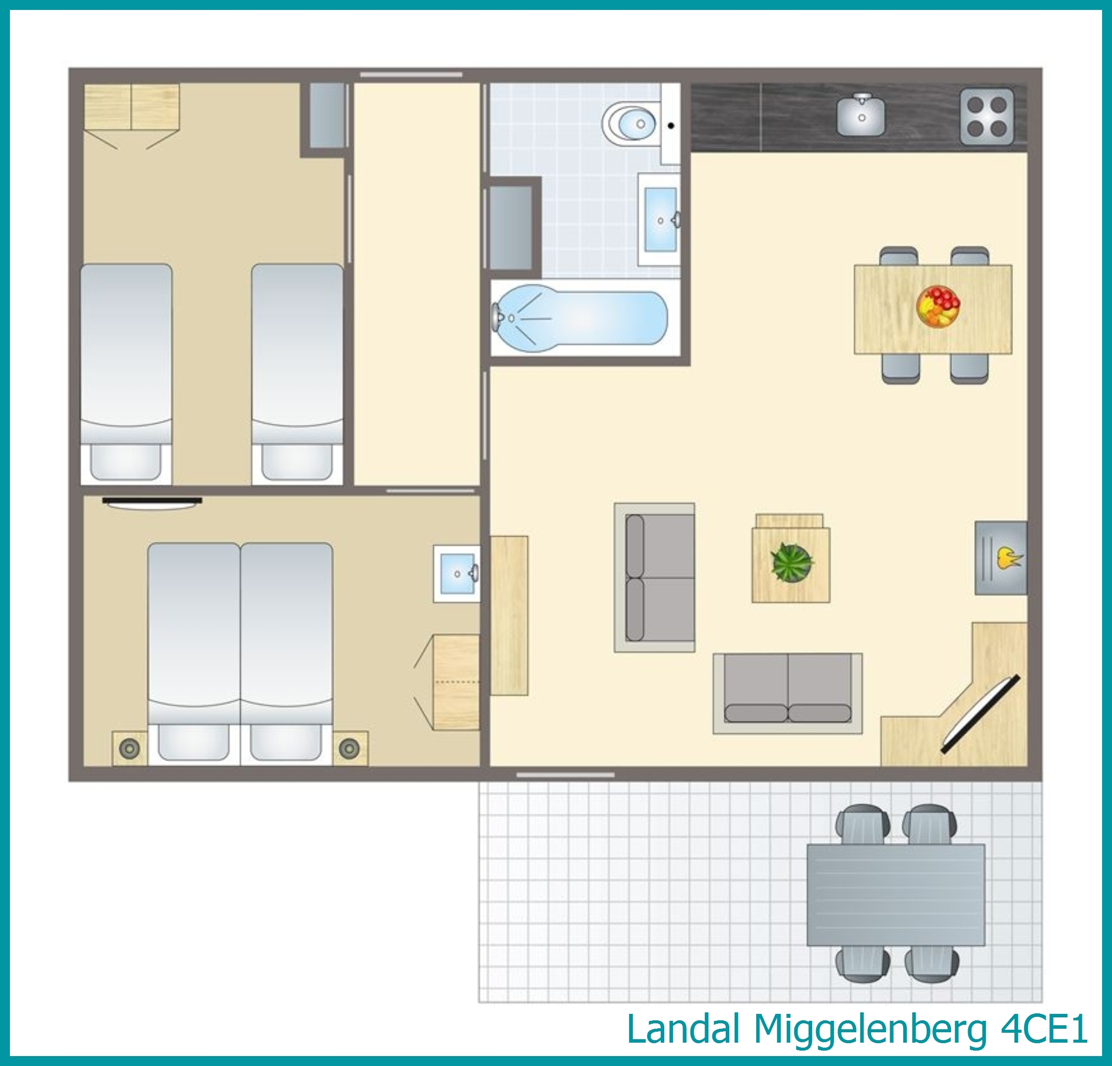 4-persoons bungalow 4CE1 in Miggelenberg