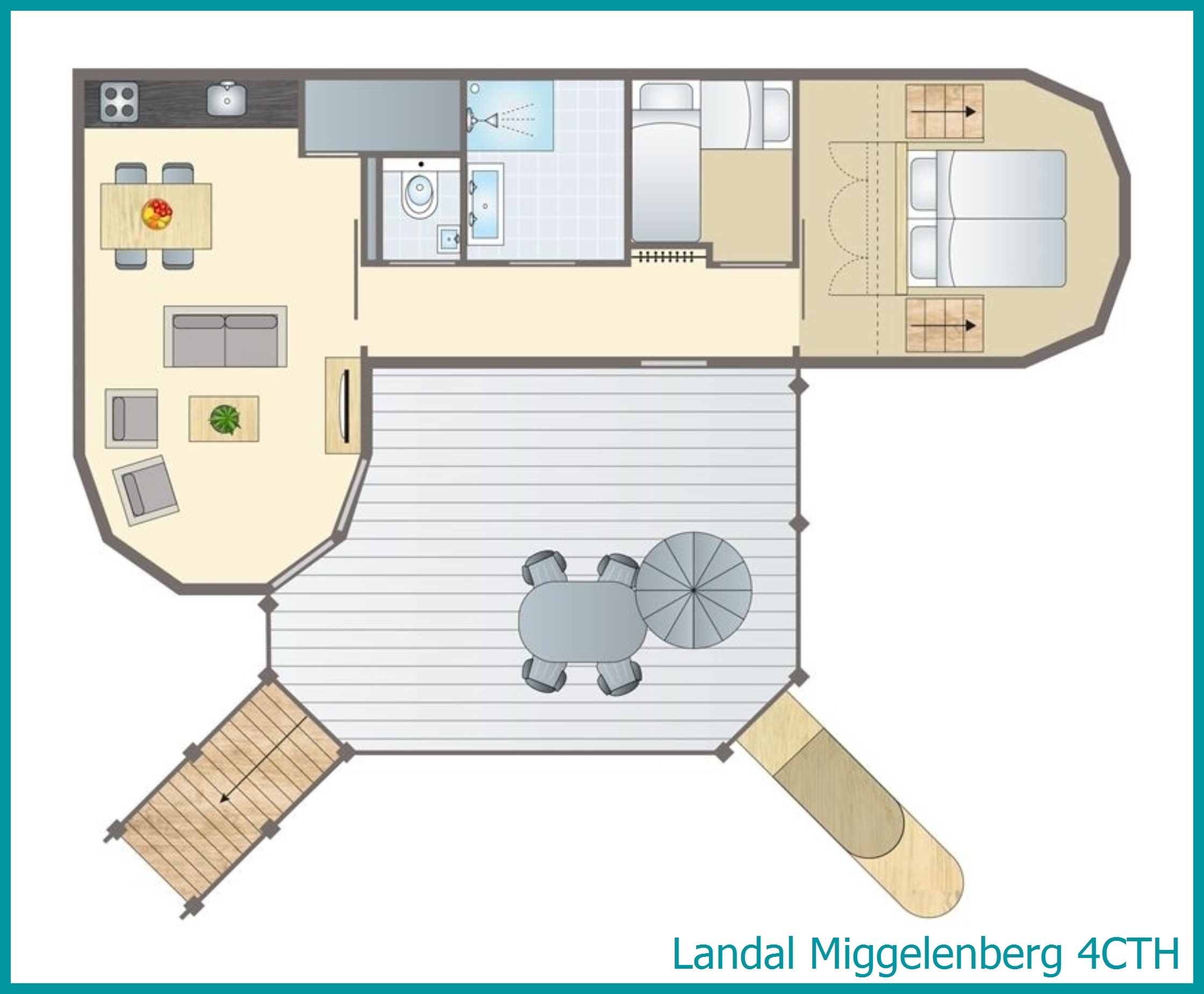 4-persoons tree house 4CTH in Miggelenberg