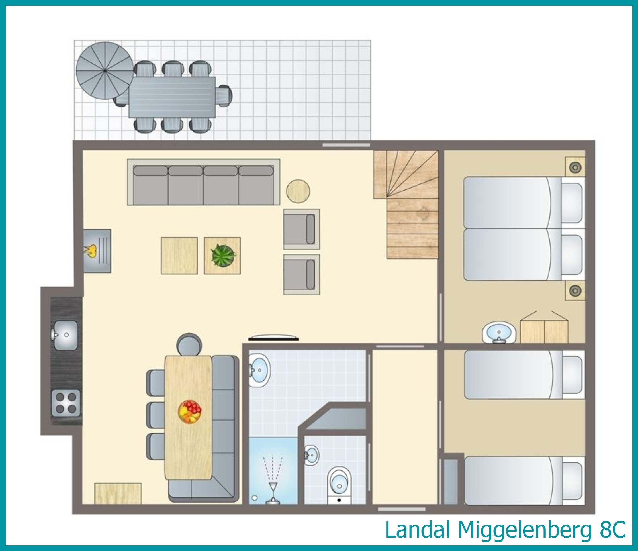 8-persoons bungalow 8C in Miggelenberg