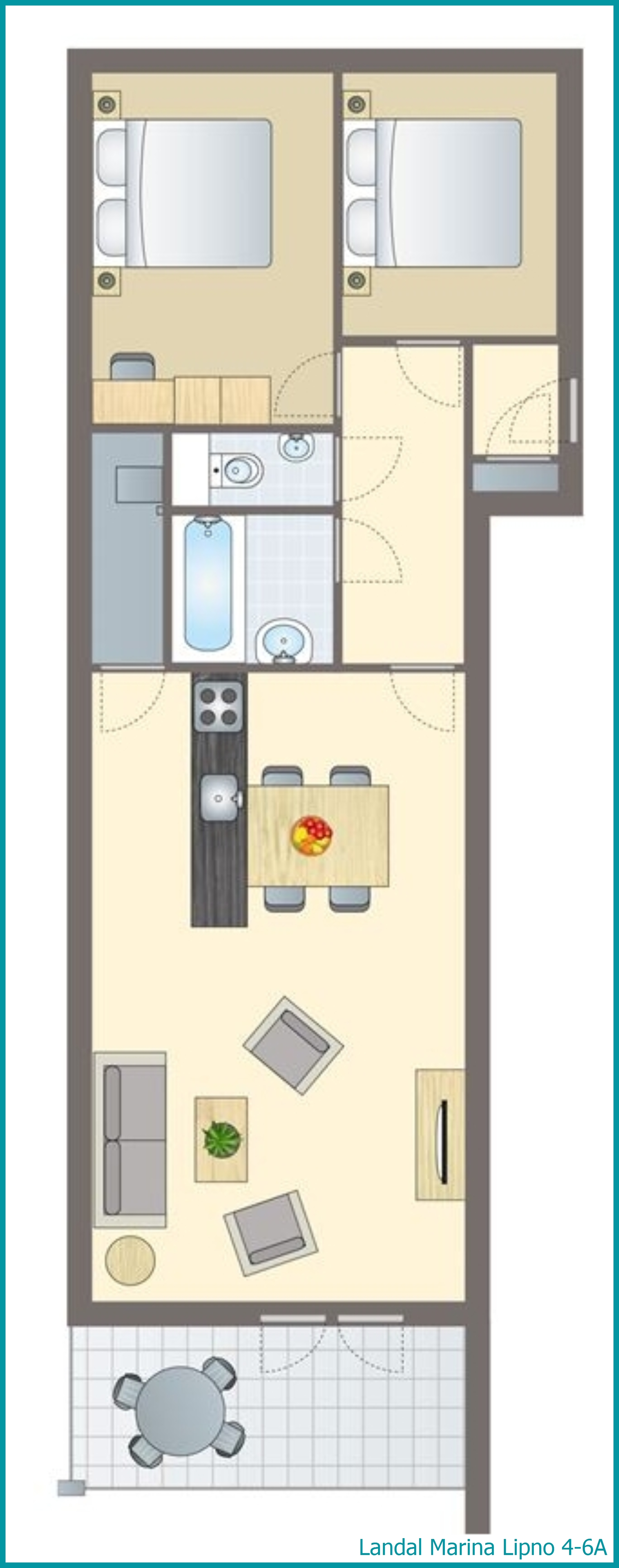 4-6-persoons appartement 4-6A in Marina Lipno